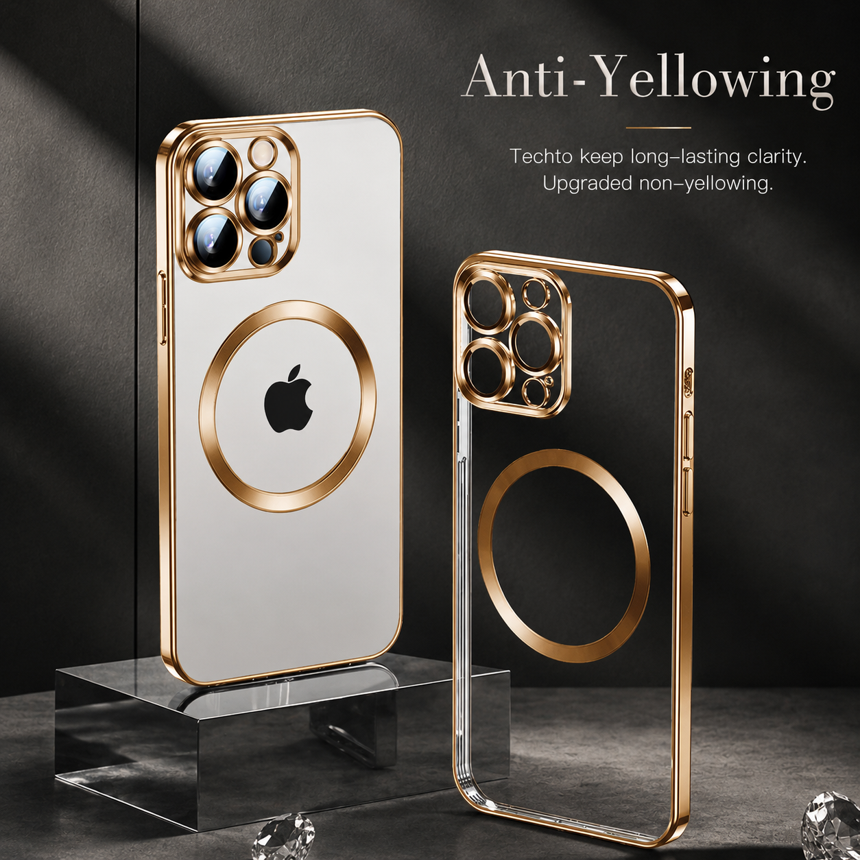 Luxury iPhone Case MagSafe Compatible Double Sided Tempered Glass Metal Frame Protective Cover 360 Full Body Camera Lens Protection Shockproof Ultra Thin