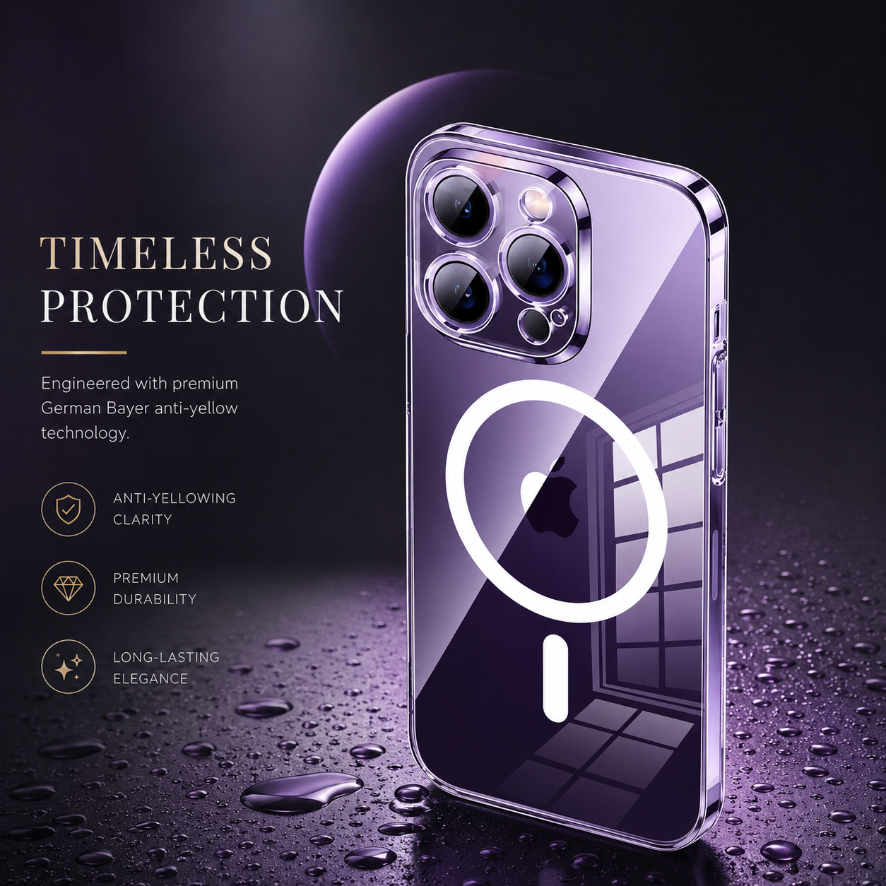 Luxury iPhone Case MagSafe Compatible Double Sided Tempered Glass Metal Frame Protective Cover 360 Full Body Camera Lens Protection Shockproof Ultra Thin