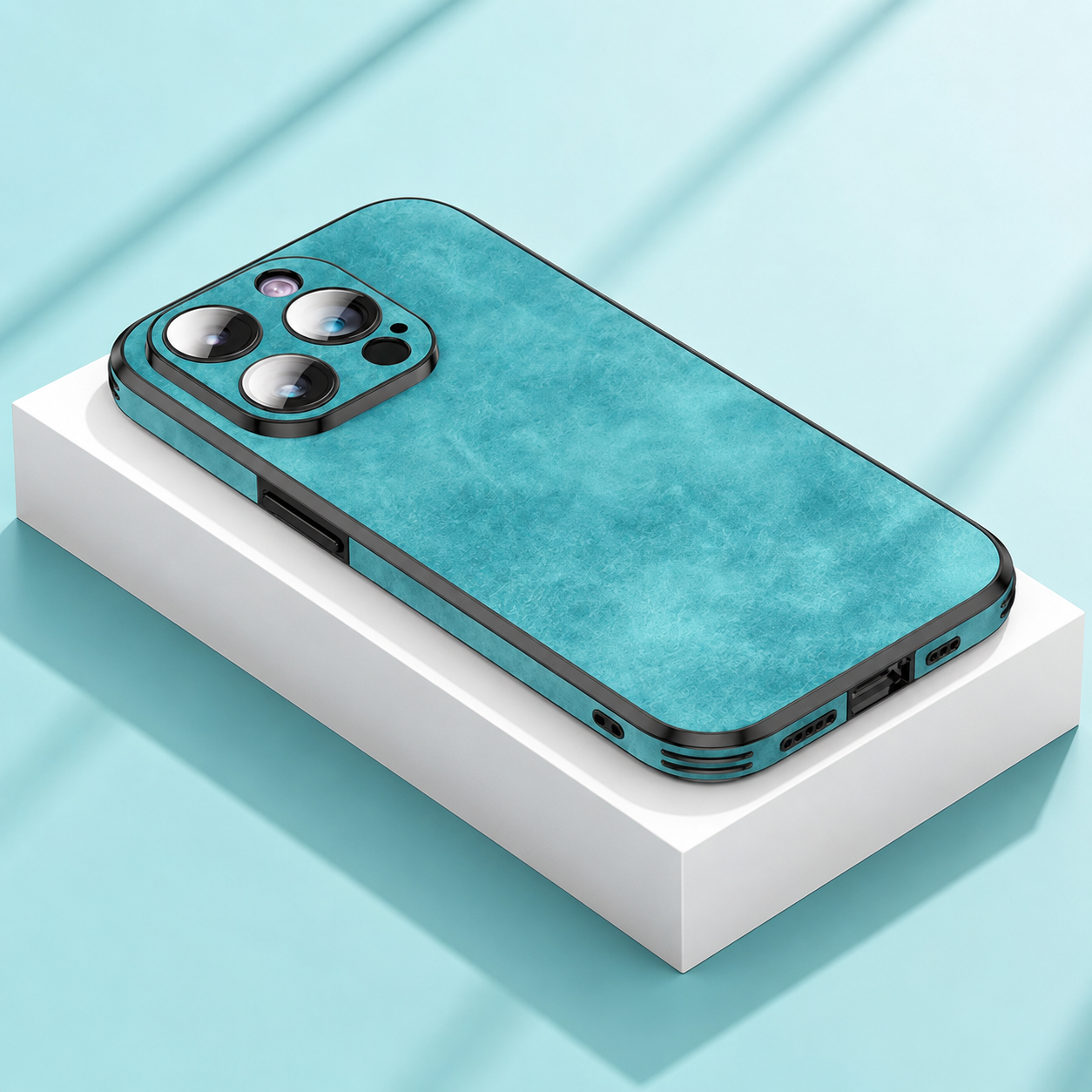 Luxury iPhone Case MagSafe Compatible Genuine Leather Design with Camera Lens Protection, Shockproof Construction, Slim Lightweight Premium Finish