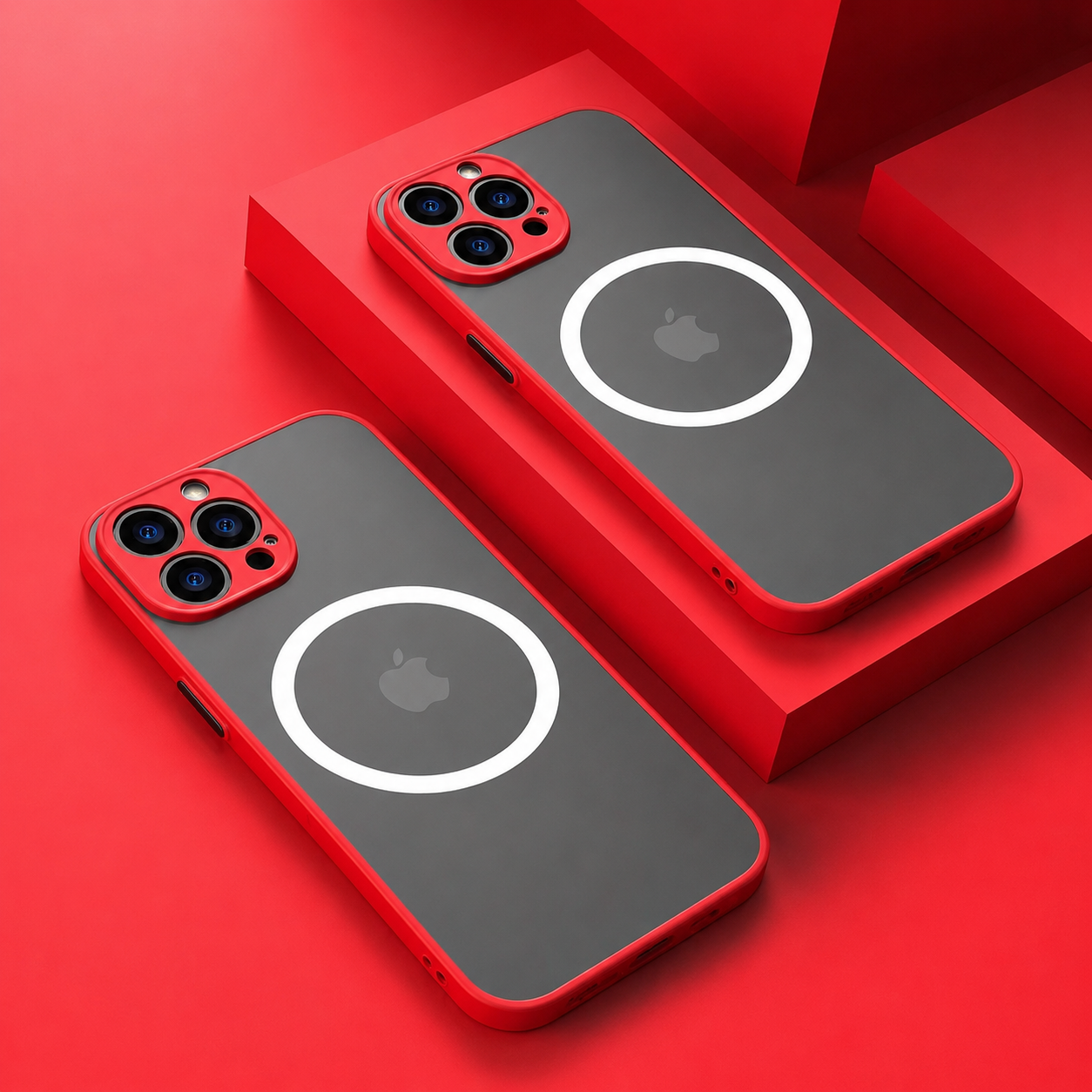 Luxury iPhone Case MagSafe Compatible Matte Protective Cover Camera Lens Protection Shockproof Magnetic Design Slim Lightweight Anti Fingerprint