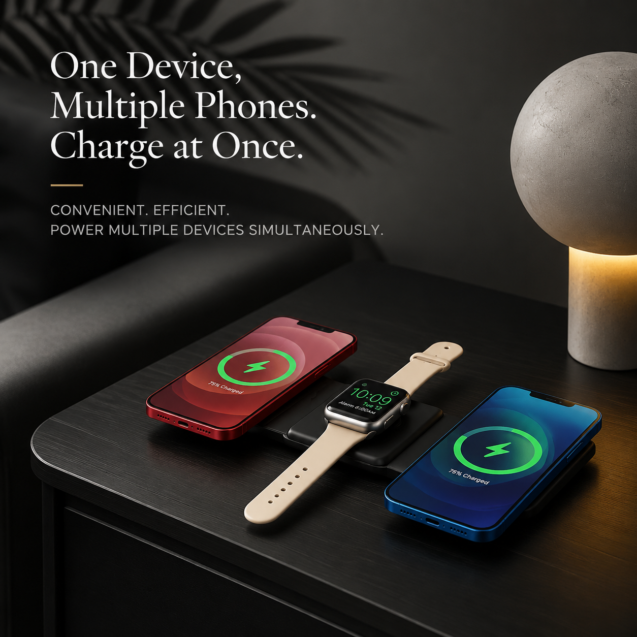 Premium 3 in 1 Wireless Charger Foldable MagSafe Compatible 15W Fast Charging Station Magnetic Portable Charging Dock Stand Phone Watch Earbuds