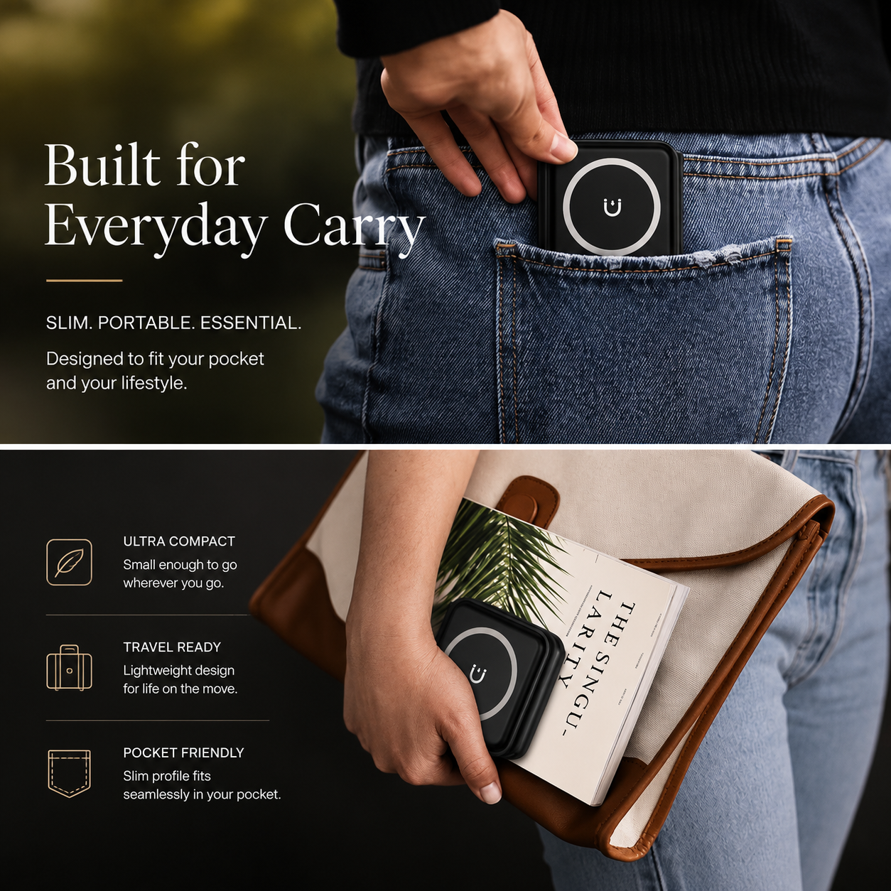 Premium 3 in 1 Wireless Charger Foldable MagSafe Compatible 15W Fast Charging Station Magnetic Portable Charging Dock Stand Phone Watch Earbuds