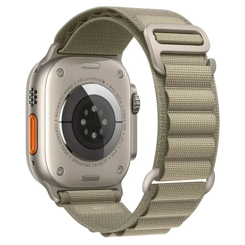 Premium Apple Watch Band Alpine Loop Nylon Strap Adjustable Secure Fit Durable Outdoor Sport Wristband Lightweight Breathable Series Compatible