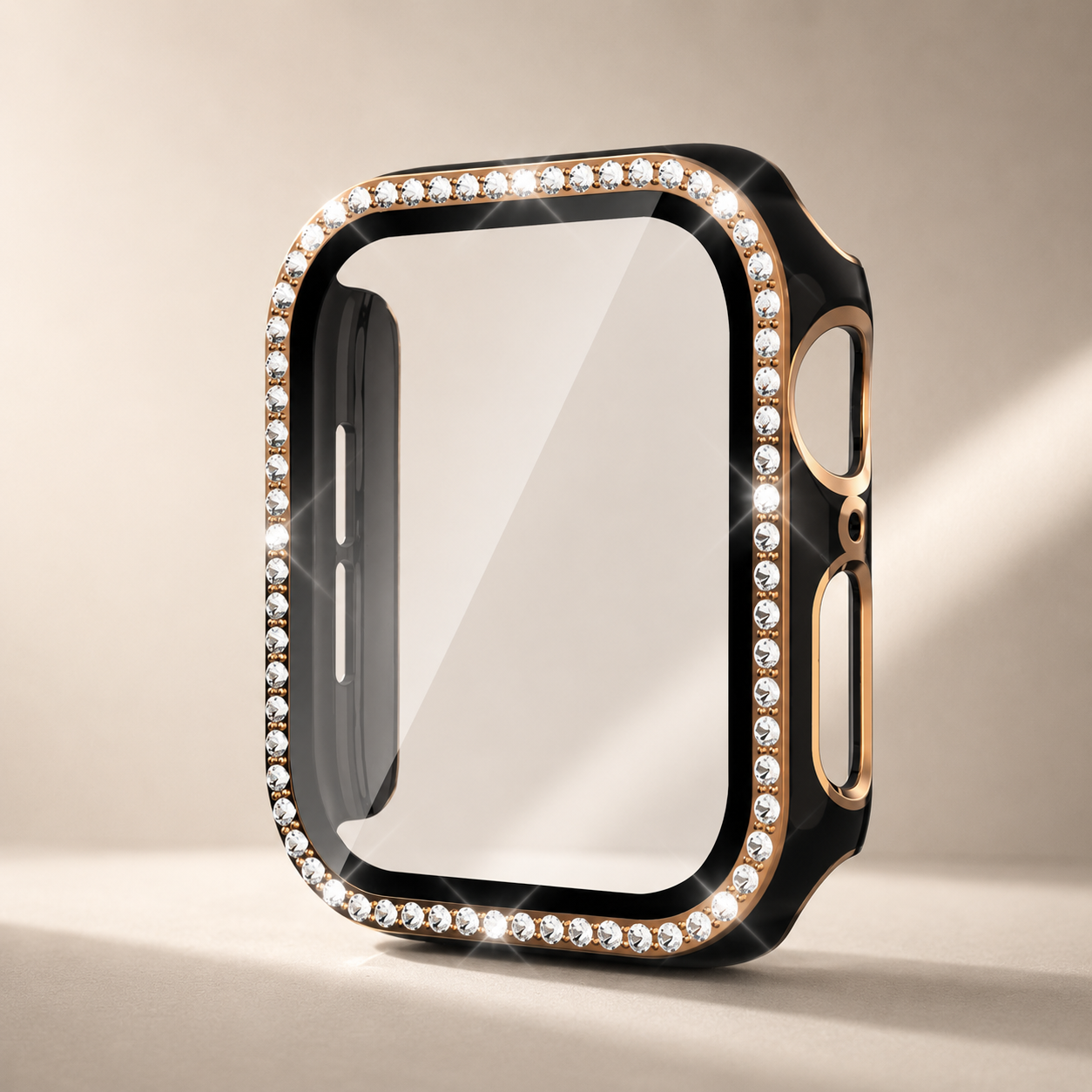 Premium Apple Watch Case Bling Rhinestone Protective Cover Glass Screen Guard Shockproof Luxury Design Slim Frame Scratch Resistant Full Coverage