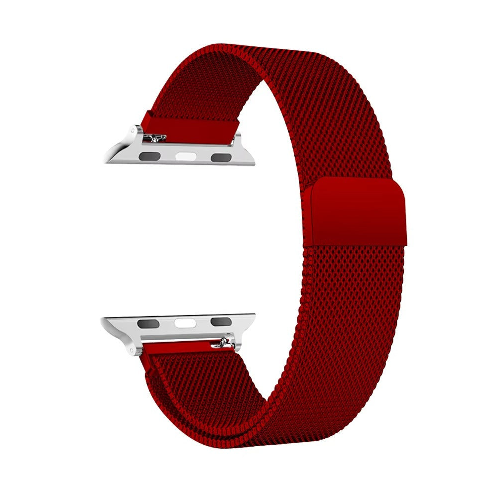 Premium Apple Watch Milanese Loop Band Stainless Steel Mesh Strap Breathable Adjustable Elegant Wristband for Ultra Series Models 38mm 40mm 41mm 42mm 44mm 45mm 49mm