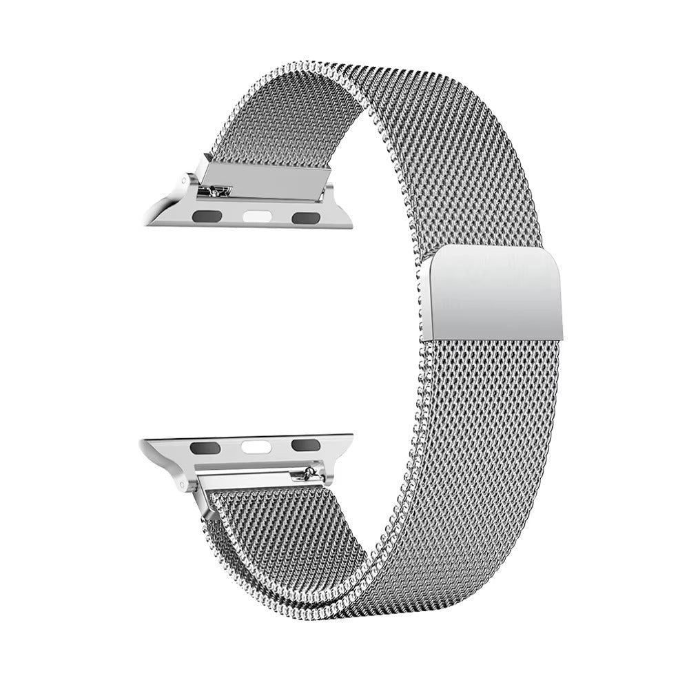 Premium Apple Watch Milanese Loop Band Stainless Steel Mesh Strap Breathable Adjustable Elegant Wristband for Ultra Series Models 38mm 40mm 41mm 42mm 44mm 45mm 49mm