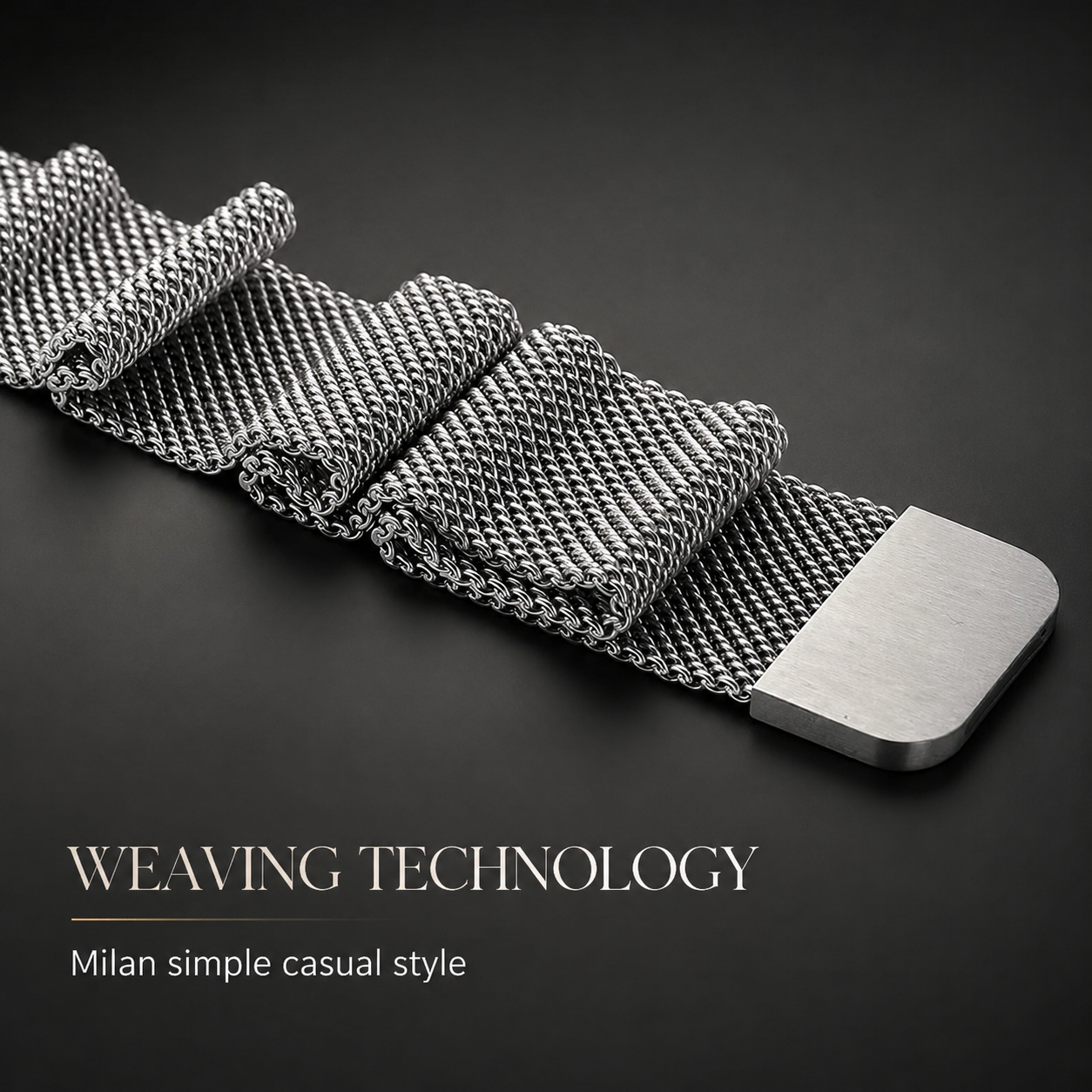 Premium Apple Watch Milanese Loop Band Stainless Steel Mesh Strap Breathable Adjustable Elegant Wristband for Ultra Series Models 38mm 40mm 41mm 42mm 44mm 45mm 49mm
