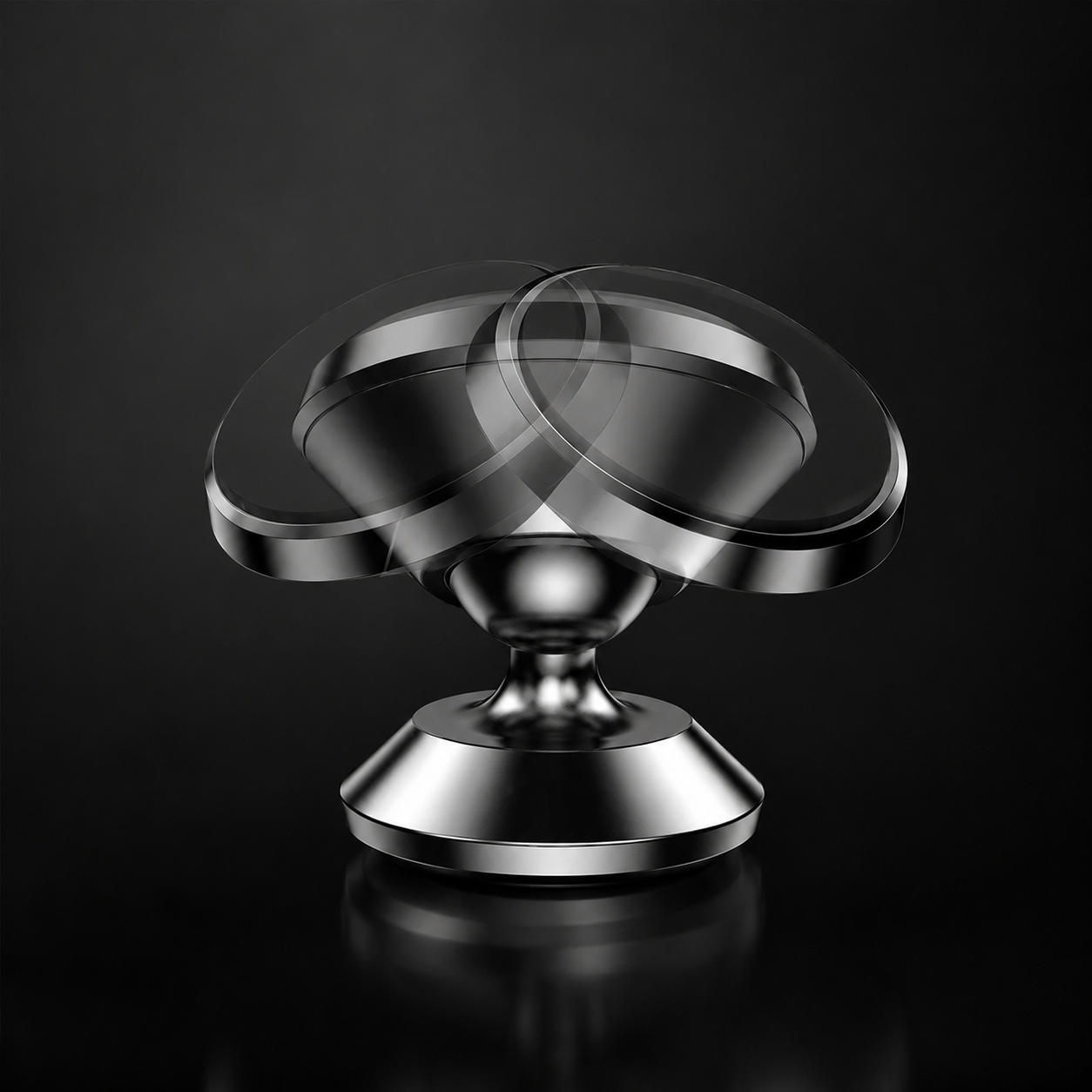 Premium Car Phone Mount Magnetic 360 Rotation Dashboard Holder Secure Grip GPS Stand Adjustable Smartphone Magnetic Vent Compatible Stable Design