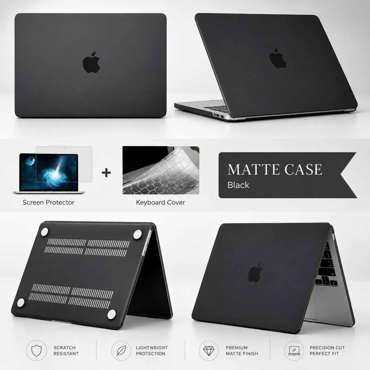 Premium Laptop Case Hard Shell Ultra Thin Protective Cover Scratch Resistant Lightweight Protective Shell Slim Fit MacBook Durable Minimal Design