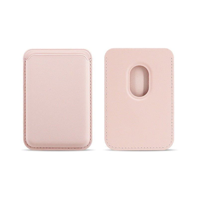 Premium MagSafe Wallet Magnetic Card Holder Leather Case Slim Detachable Phone Wallet Secure Card Storage RFID Compatible Minimal Travel Design