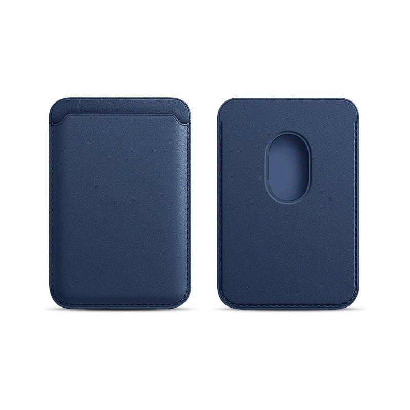 Premium MagSafe Wallet Magnetic Card Holder Leather Case Slim Detachable Phone Wallet Secure Card Storage RFID Compatible Minimal Travel Design