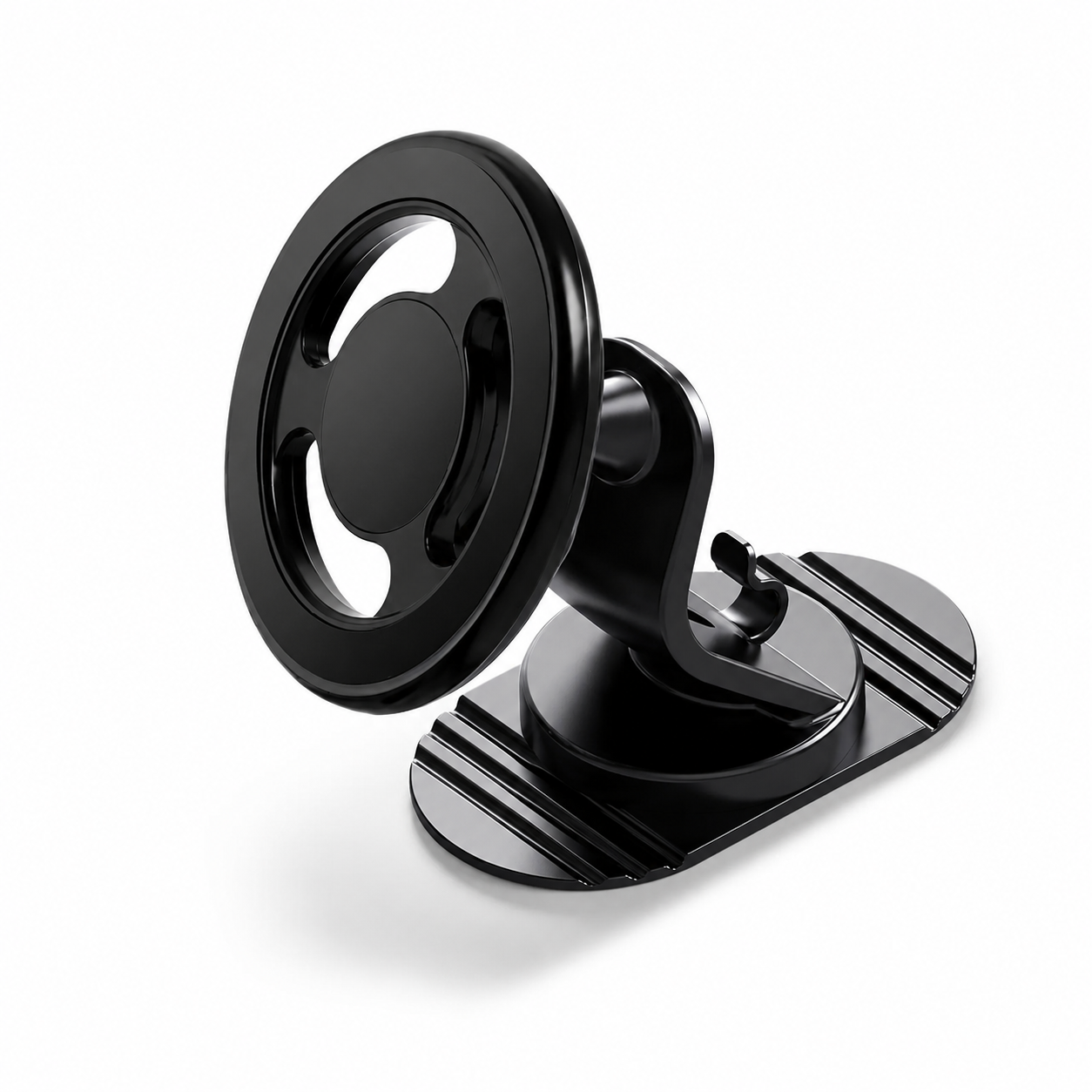 Premium Magnetic Car Charger Stand 15W Wireless Charging Mount 360 Rotation Foldable Metal Holder Fast Power Delivery Secure Dashboard Design