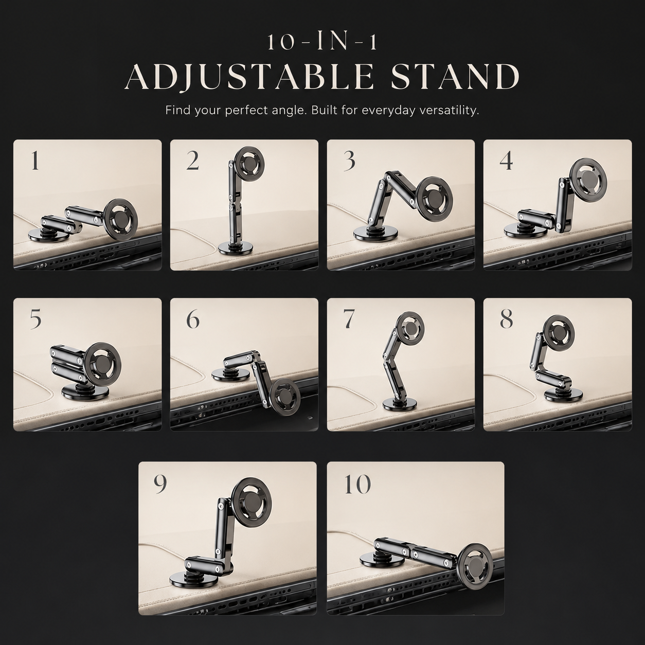 Premium Magnetic Car Charger Stand 15W Wireless Charging Mount 360 Rotation Foldable Metal Holder Fast Power Delivery Secure Dashboard Design