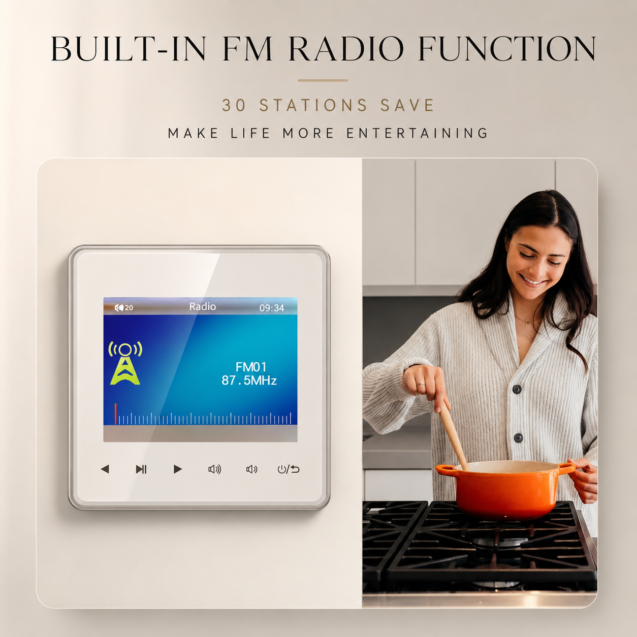 Premium Mini Bluetooth Speaker Amplifier HD Display Stereo Sound System FM AUX Wireless Audio Center Portable Home Entertainment Desktop Music Player