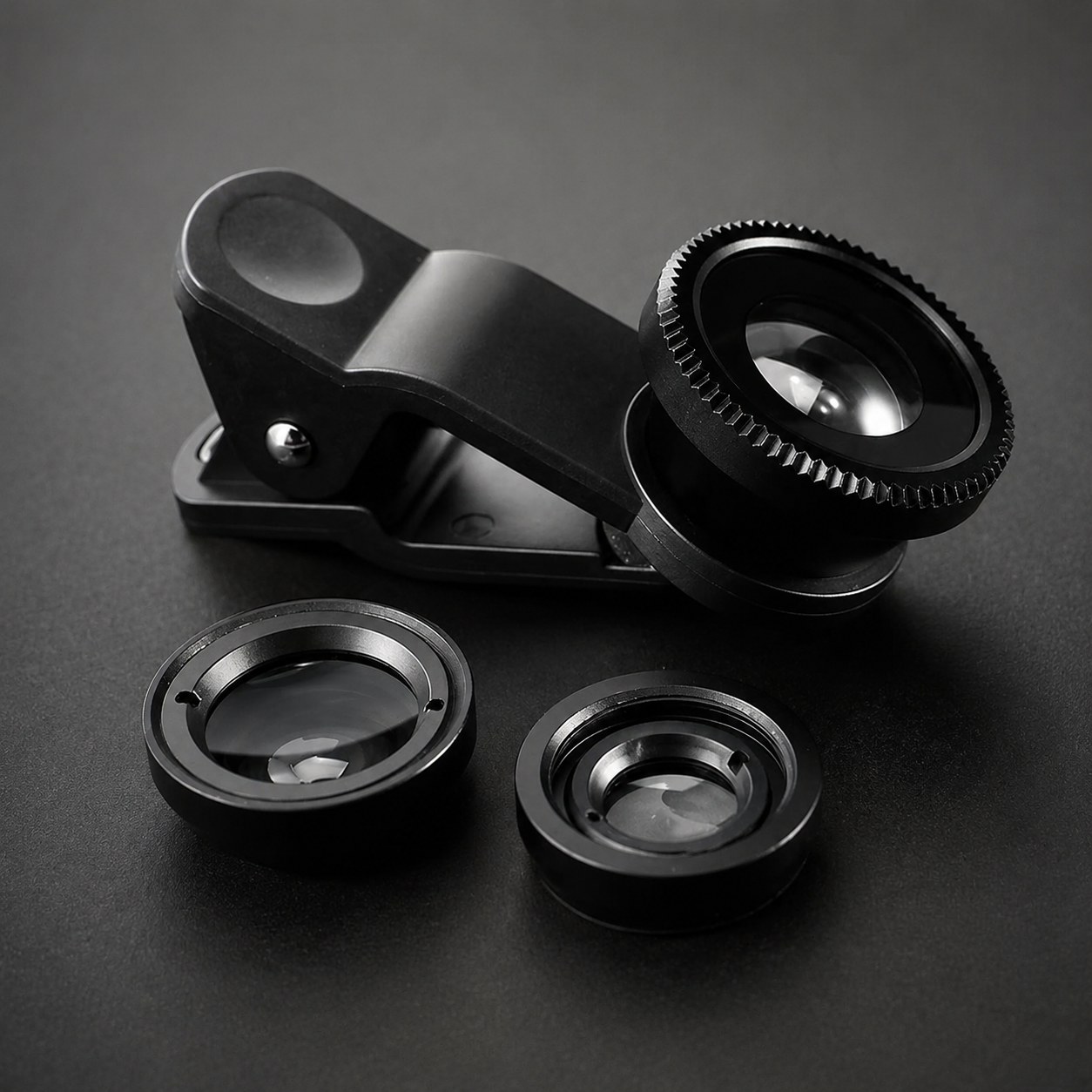 Premium Phone Camera Lens Kit 3 in 1 Fisheye Wide Angle Macro Clip On Smartphone Photography Set Universal Mount Creative Imaging Accessory Pro