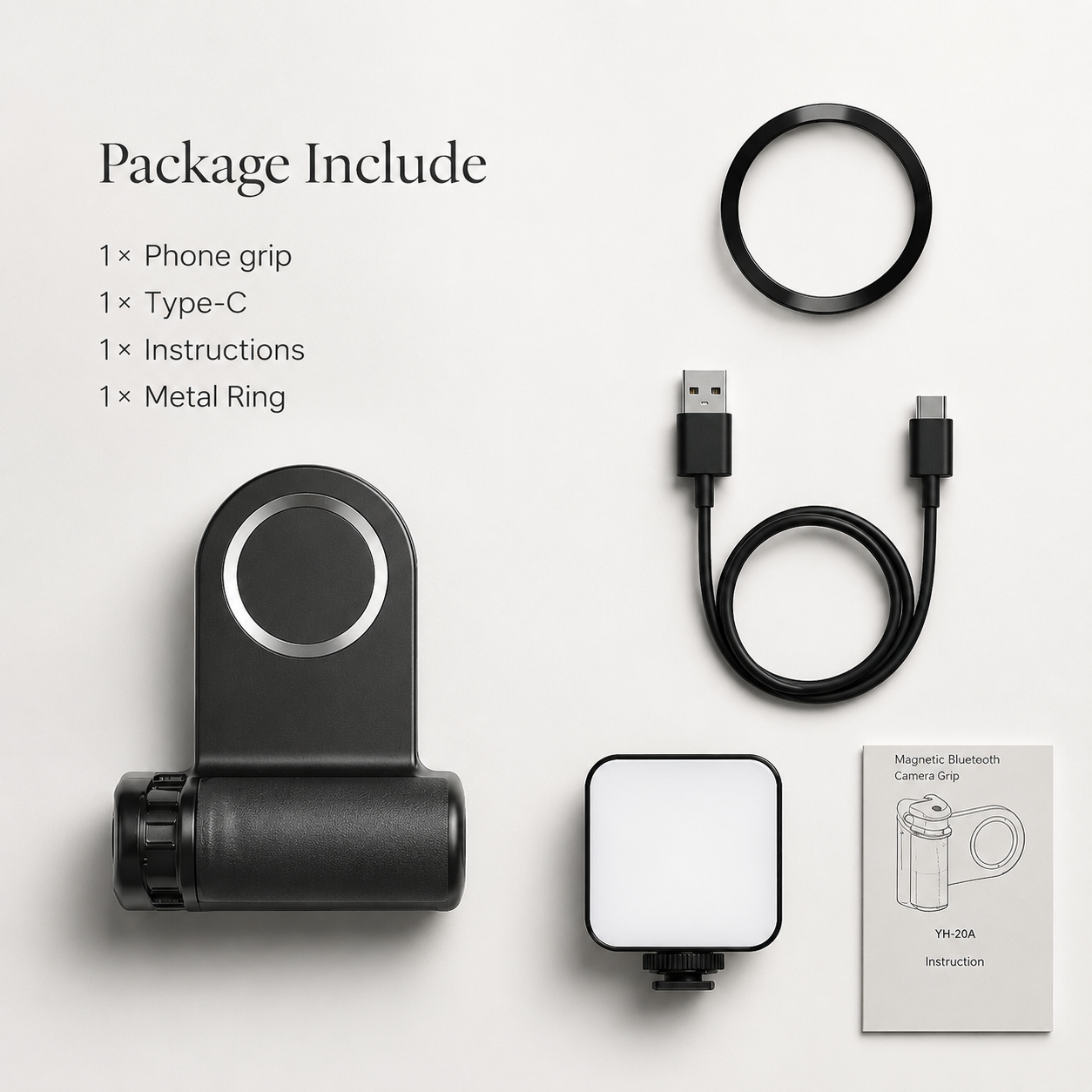 Premium Phone Holder MagSafe Compatible Magnetic Grip Bluetooth Remote Control Smartphone Mount Photography Video Stand Portable Tripod Desktop Design