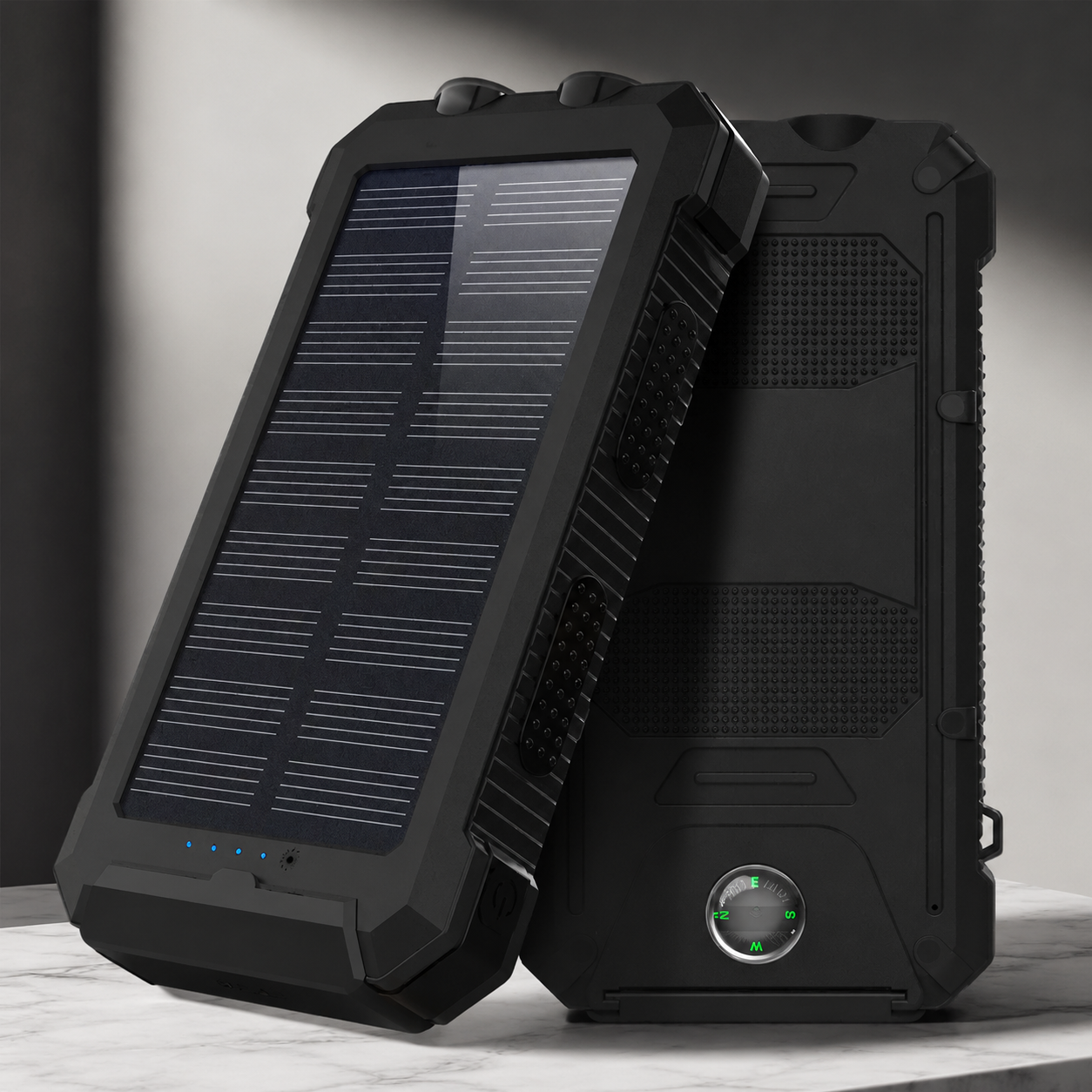 Premium Power Bank Solar Charger Fast Charging Portable Battery Pack 20000mAh LED Flashlight Outdoor Travel USB C Compatible Backup Power Hub