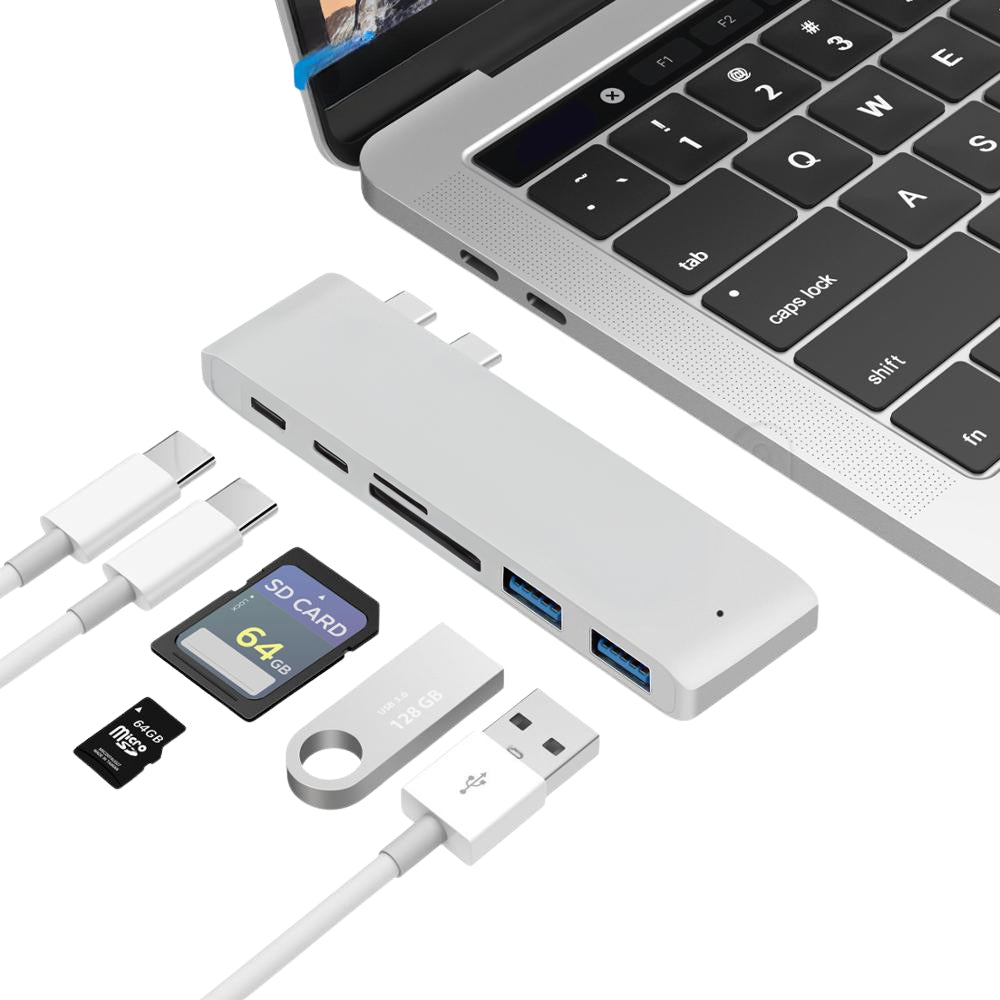 Premium USB C Hub 4K HDMI Adapter Thunderbolt 3 Multiport Dock USB 3.1 PD Charging SD Card Reader Laptop MacBook Compatible Docking Station