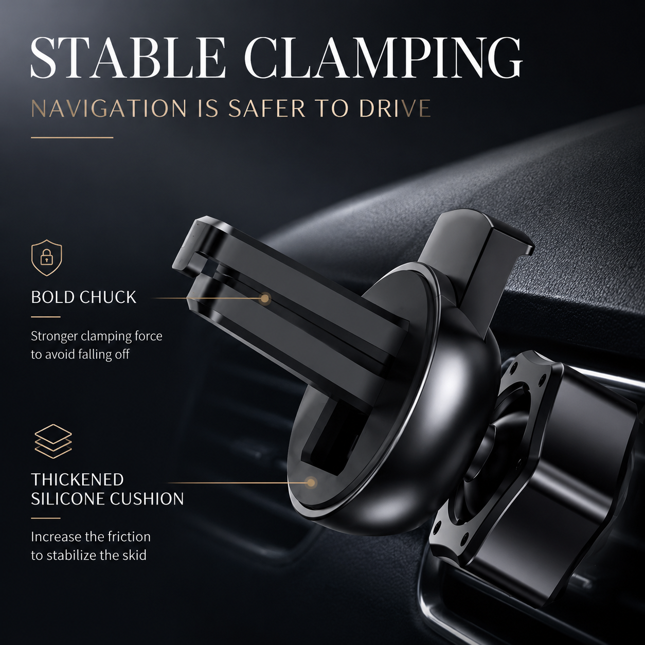 Premium Wireless Car Charger 30W Fast Charging Magnetic Phone Mount Infrared Auto Clamp USB-C LED Display Smart Vent Holder Hands Free Charging
