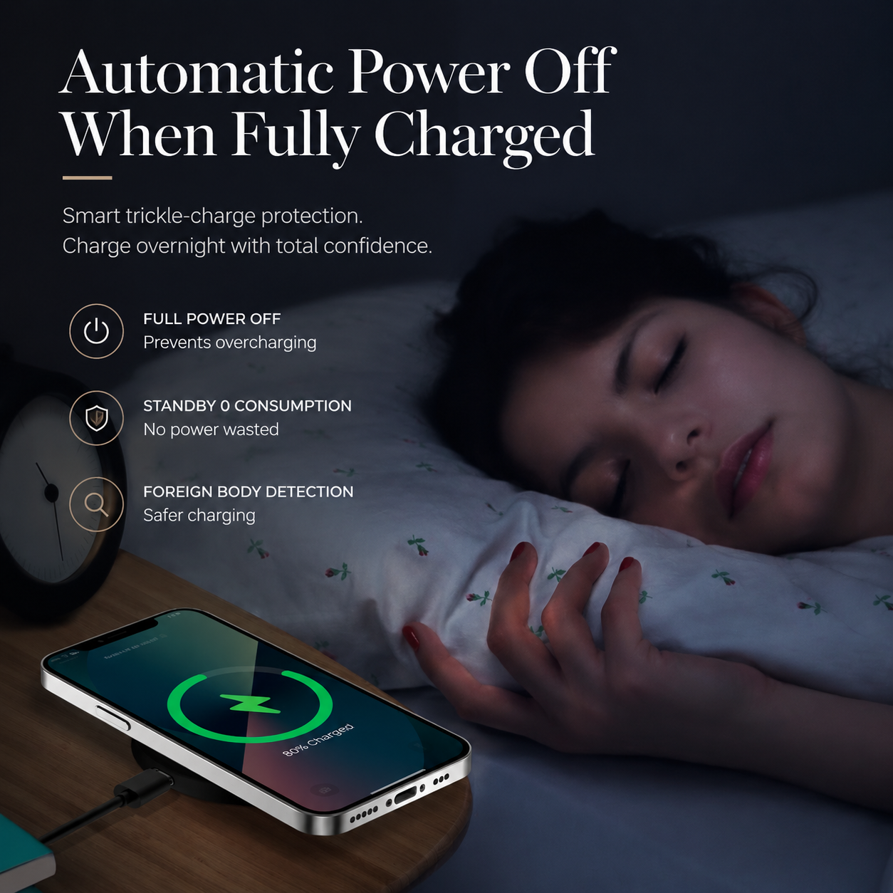 Premium Wireless Charger MagSafe Compatible 30W Fast Charging Magnetic Stand USB C PD Power Delivery Dock Stable Alignment Desktop Mount Design