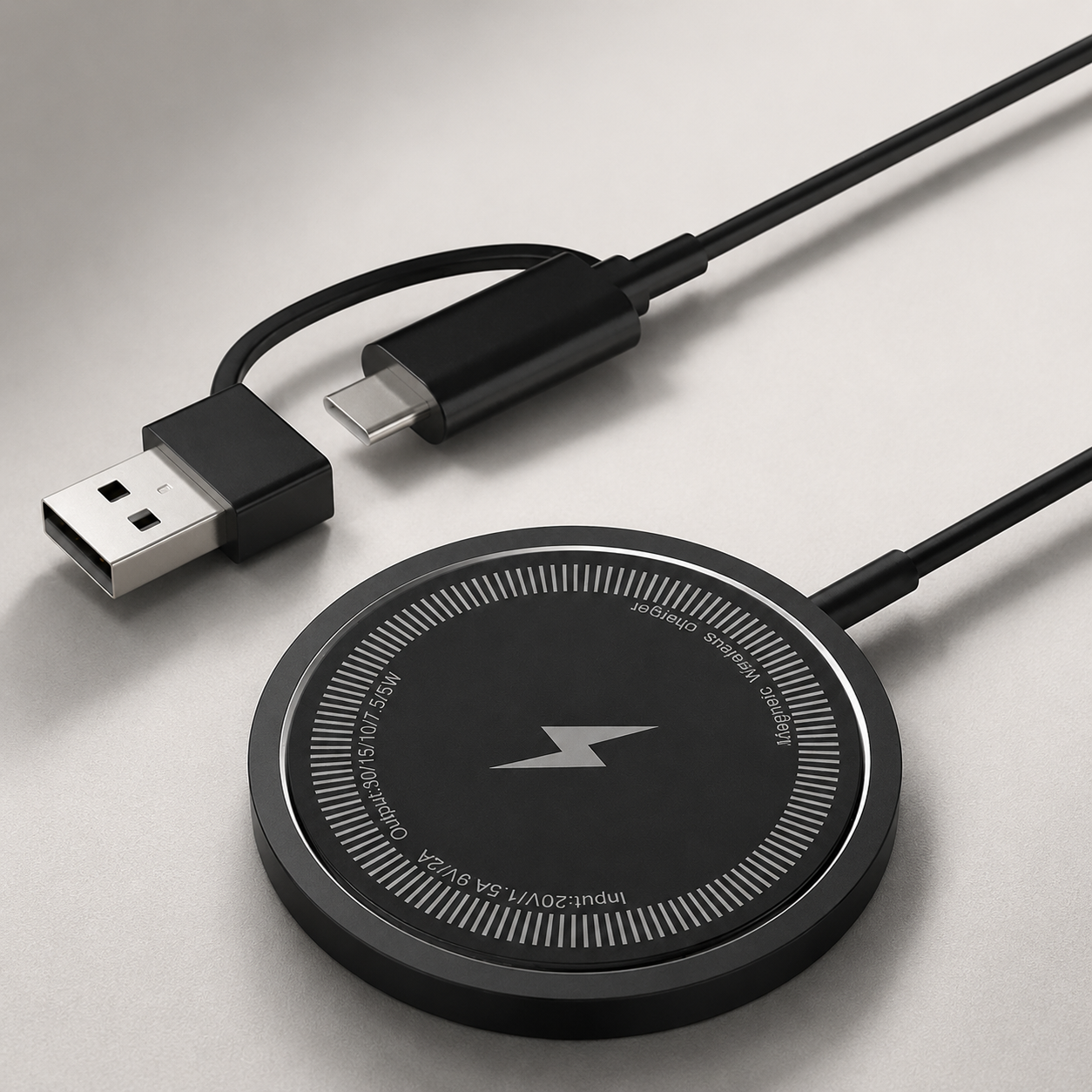 Premium Wireless Charger MagSafe Compatible 30W Fast Charging Magnetic Stand USB C PD Power Delivery Dock Stable Alignment Desktop Mount Design
