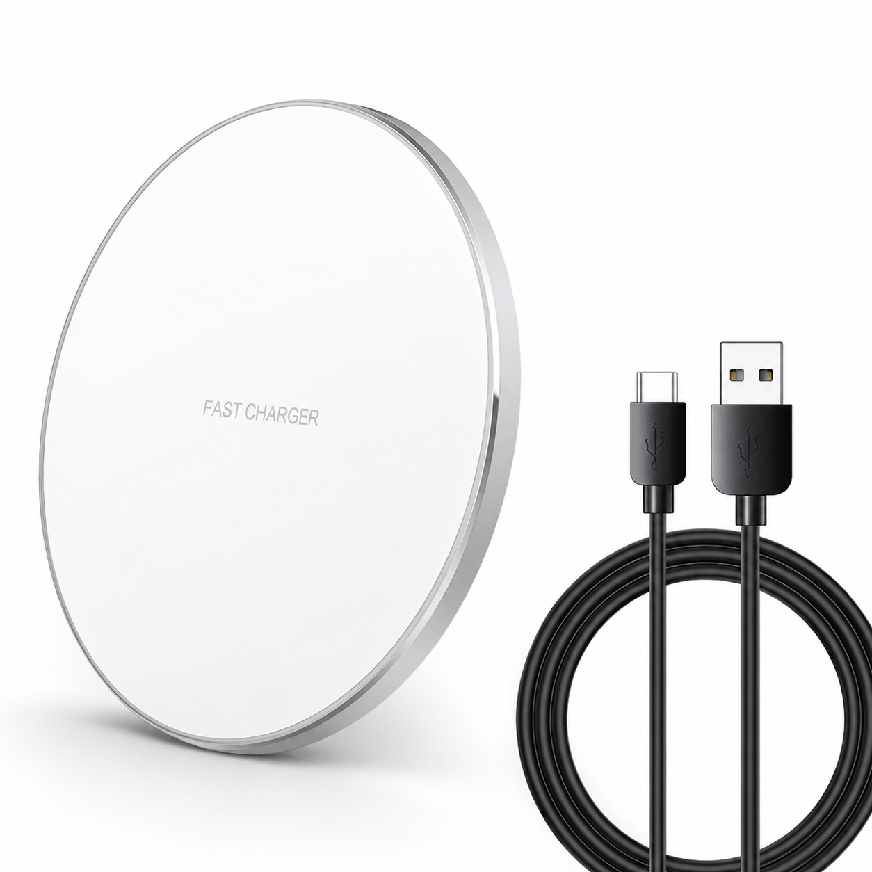 Premium Wireless Charger MagSafe Compatible 30W Fast Charging Pad USB-C Qi Enabled Magnetic Alignment Slim Portable Charging Dock Stand Design