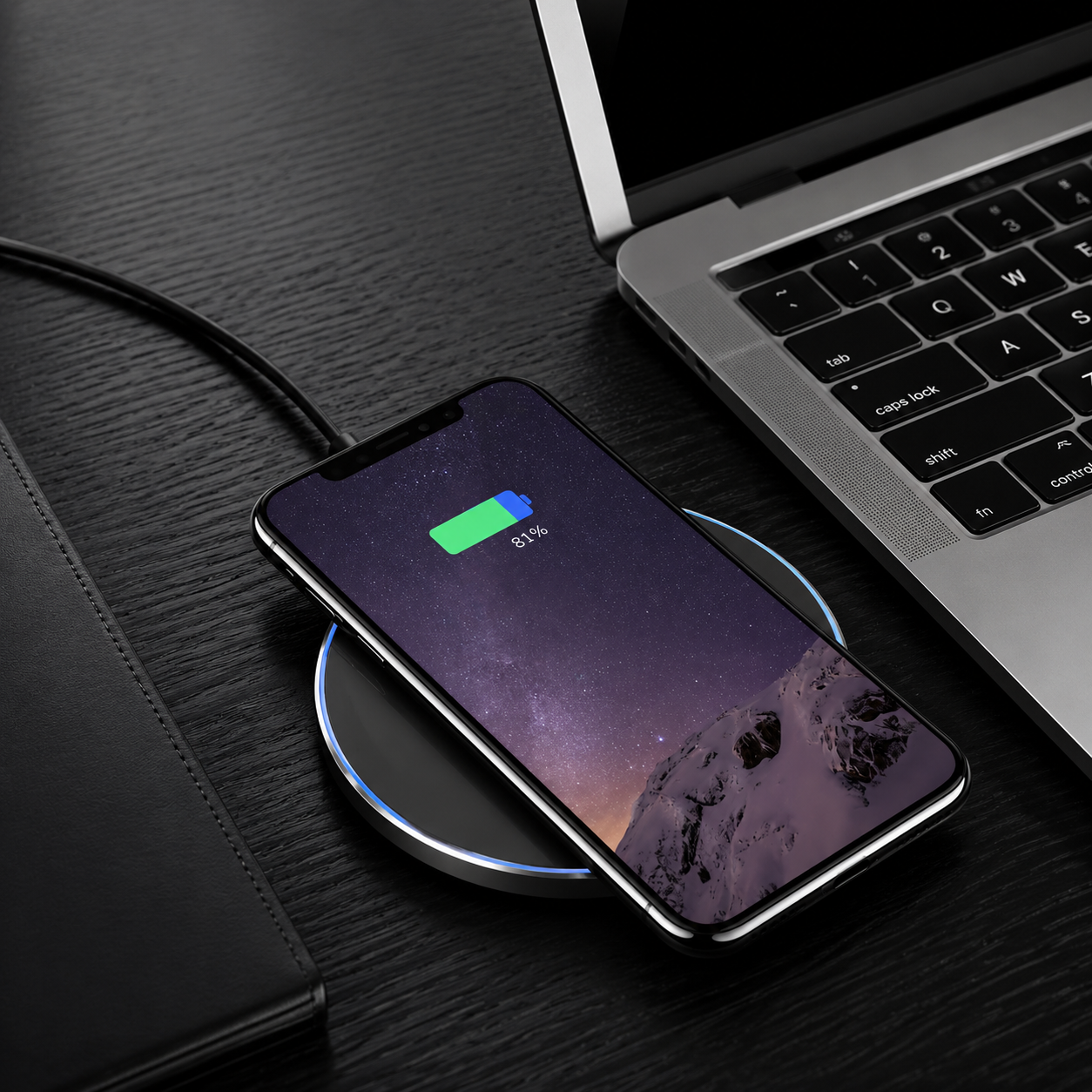 Premium Wireless Charger MagSafe Compatible 30W Fast Charging Pad USB-C Qi Enabled Magnetic Alignment Slim Portable Charging Dock Stand Design