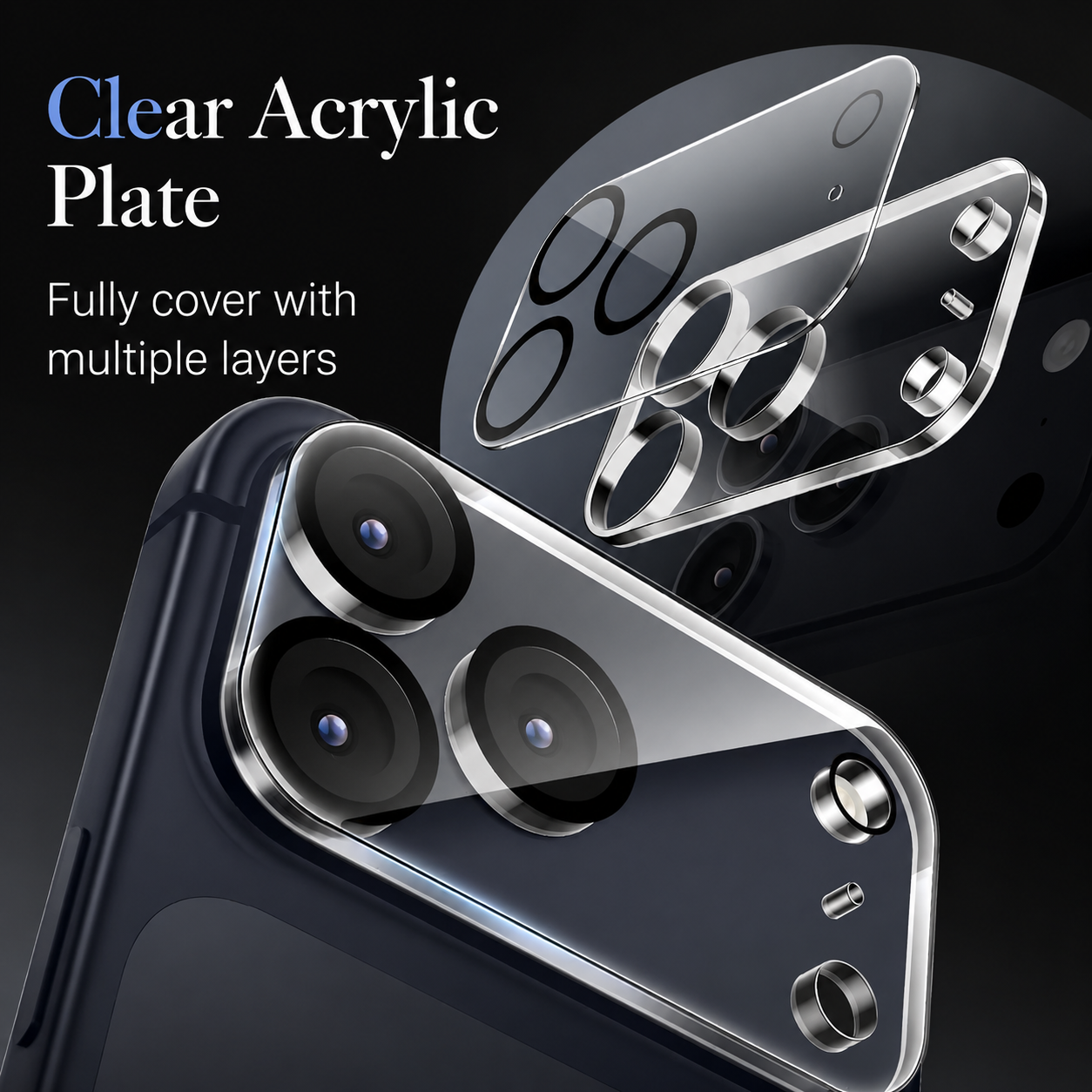 Premium iPhone Camera Lens Protector 9H Tempered Glass Ultra Clear Cover Scratch Resistant Drop Protection Precision Fit Guard Shield Armor Defense
