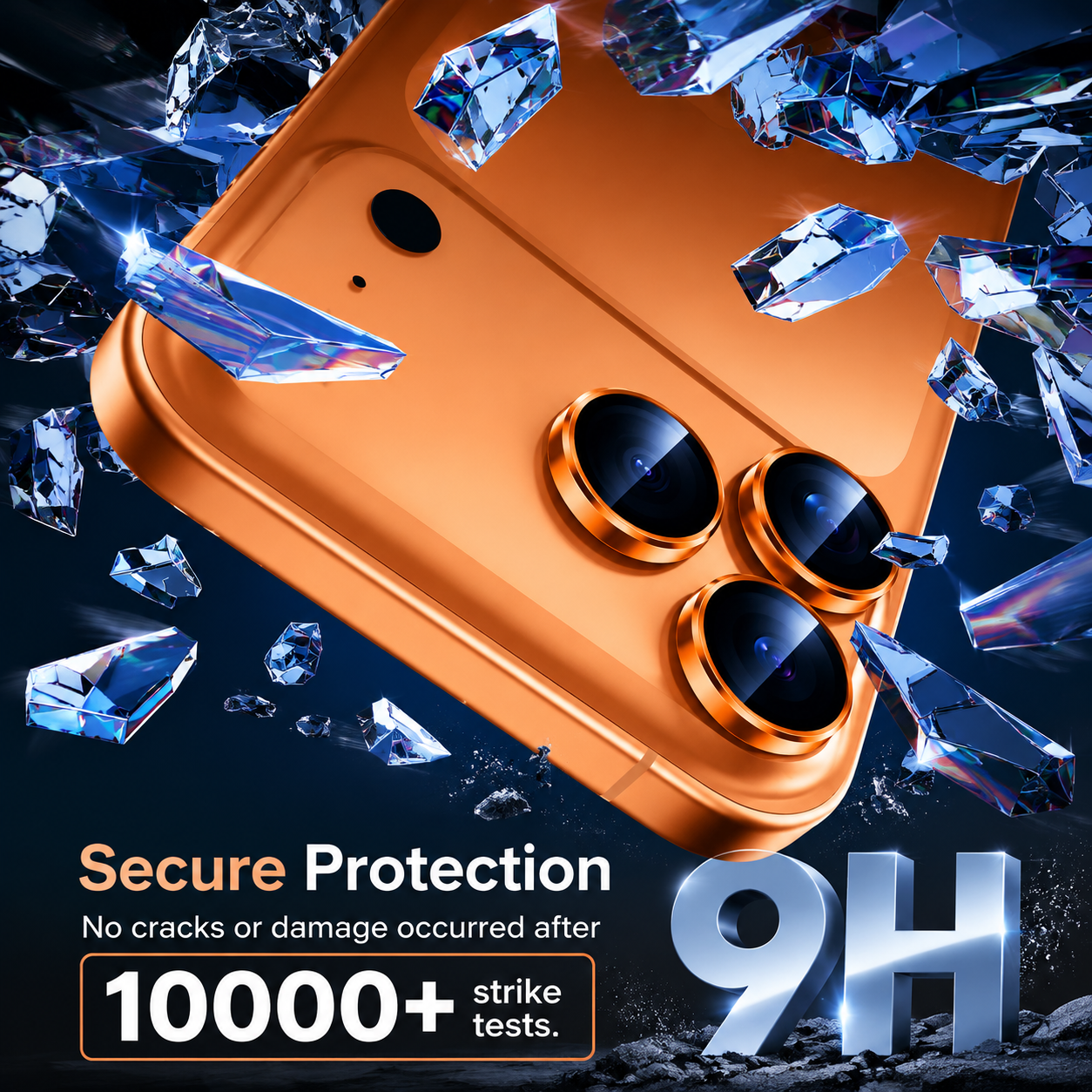Premium iPhone Camera Lens Protector Metal Ring Tempered Glass Cover Scratch Resistant Shockproof Anti Dust Precision Fit Clarity Guard Protective