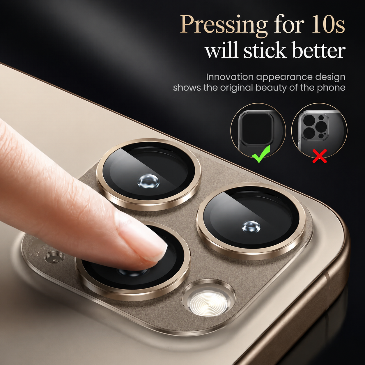 Premium iPhone Camera Lens Protector Military Grade Alloy Ring Tempered Glass Cover Shatterproof Scratch Resistant Shockproof Precision Fit Guard
