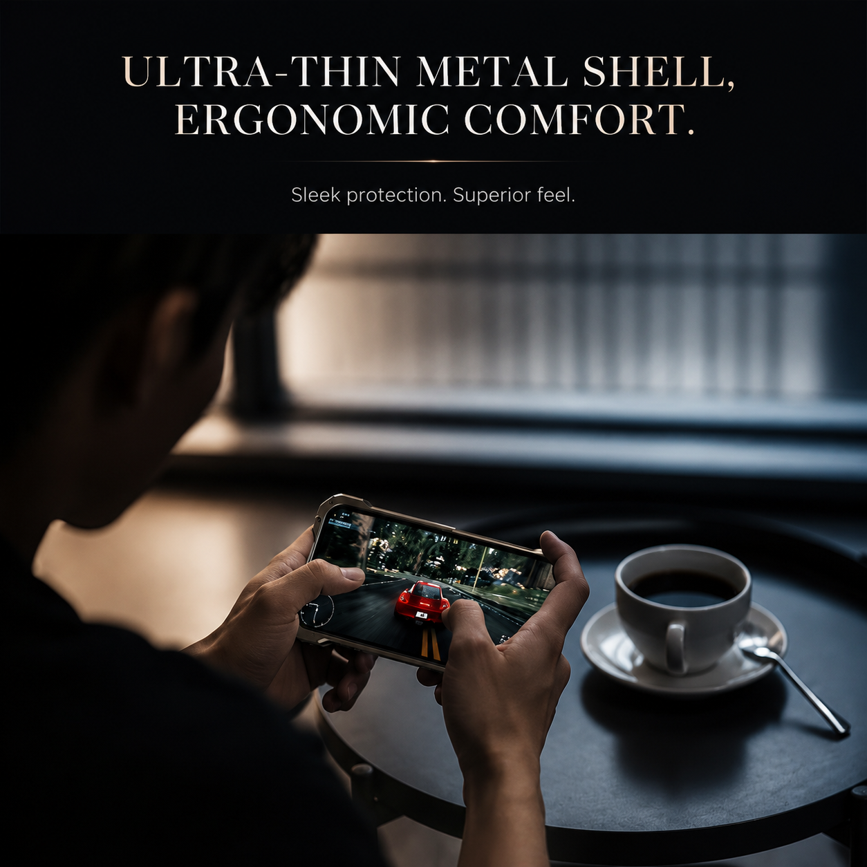 Premium iPhone Case Aluminum Alloy Armor Cover CNC Metal Design Shockproof Dual Layer Protection Anti Fingerprint Matte Finish Non Slip Slim Frame