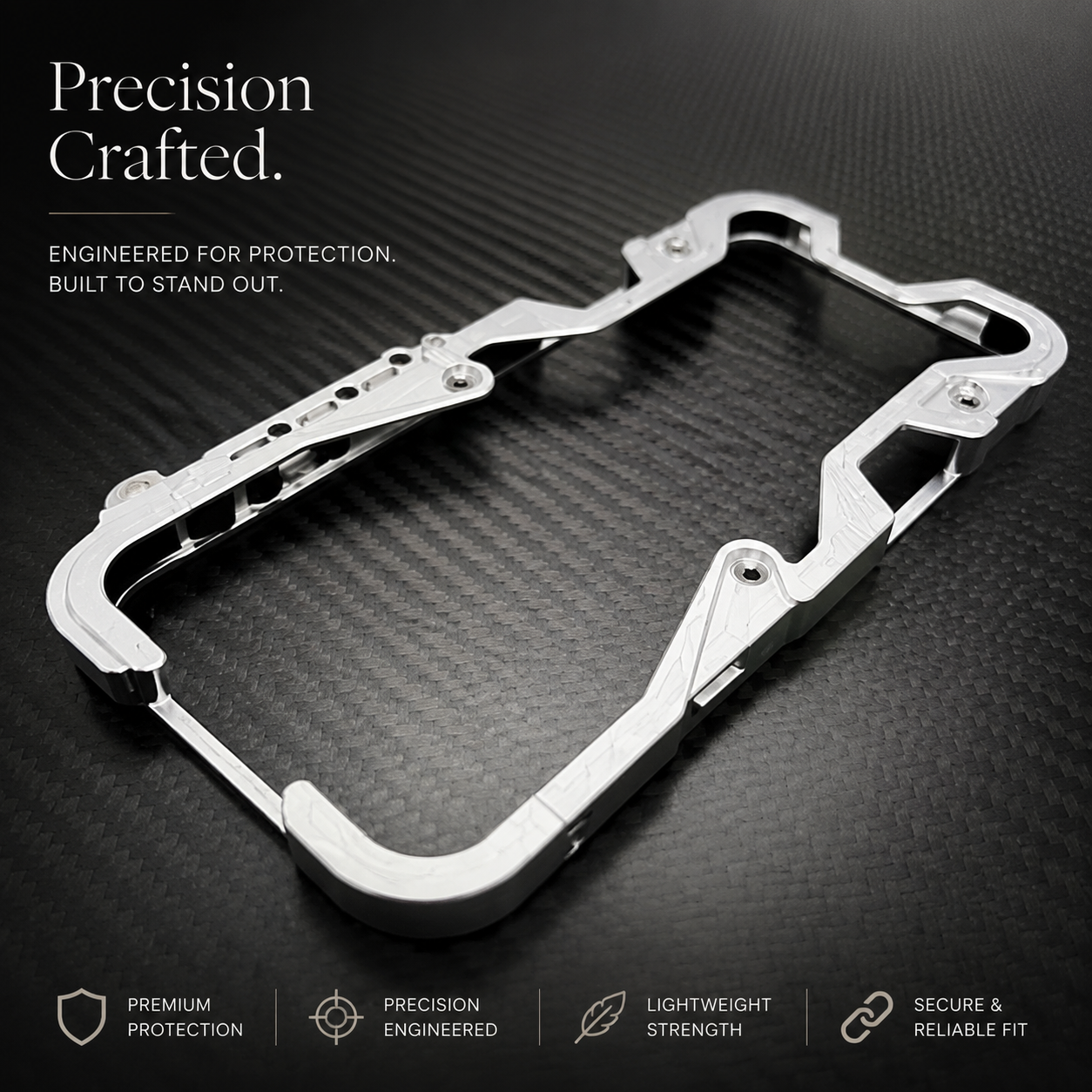 Premium iPhone Case Aluminum Alloy Bumper Frame Shockproof Metal Cover MagSafe Compatible Non Slip Grip Lightweight Durable Protective Case Anti Scratch Design