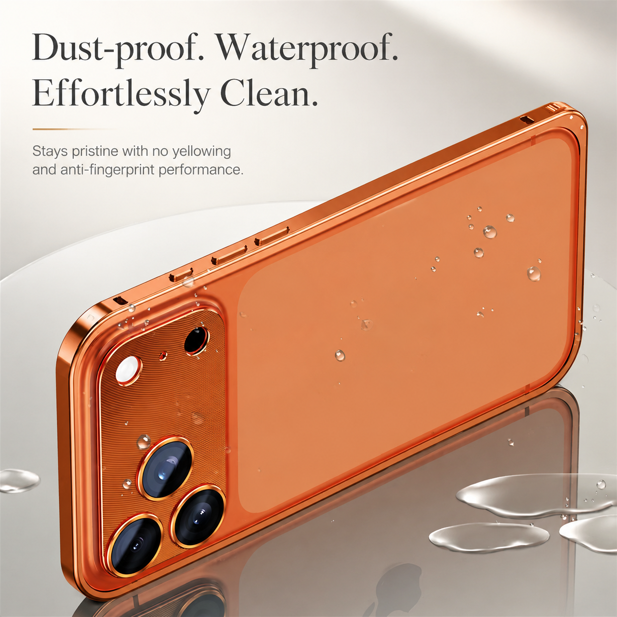 Premium iPhone Case Aluminum Alloy Frame with Camera Lens Protection, Heat Dissipation Design, Shock Resistant Metal Construction, Everyday Protection
