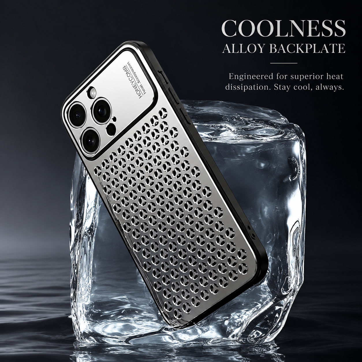Premium iPhone Case Aluminum Alloy Protective Cover Breathable Metal Design Anti Fingerprint Finish Scratch Resistant Heat Dissipation Lightweight Frame