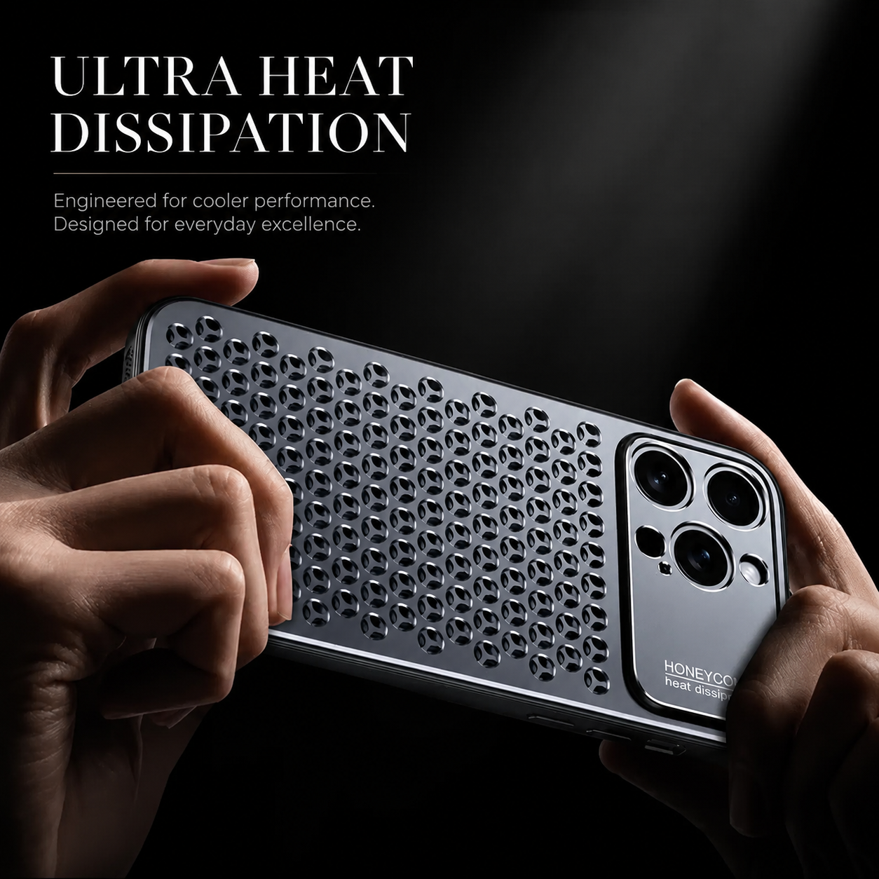 Premium iPhone Case Aluminum Alloy Protective Cover Breathable Metal Design Anti Fingerprint Finish Scratch Resistant Heat Dissipation Lightweight Frame