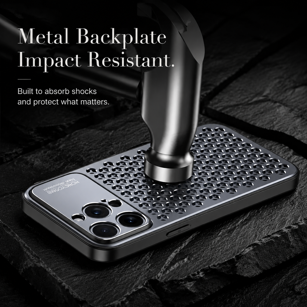 Premium iPhone Case Aluminum Alloy Protective Cover Breathable Metal Design Anti Fingerprint Finish Scratch Resistant Heat Dissipation Lightweight Frame