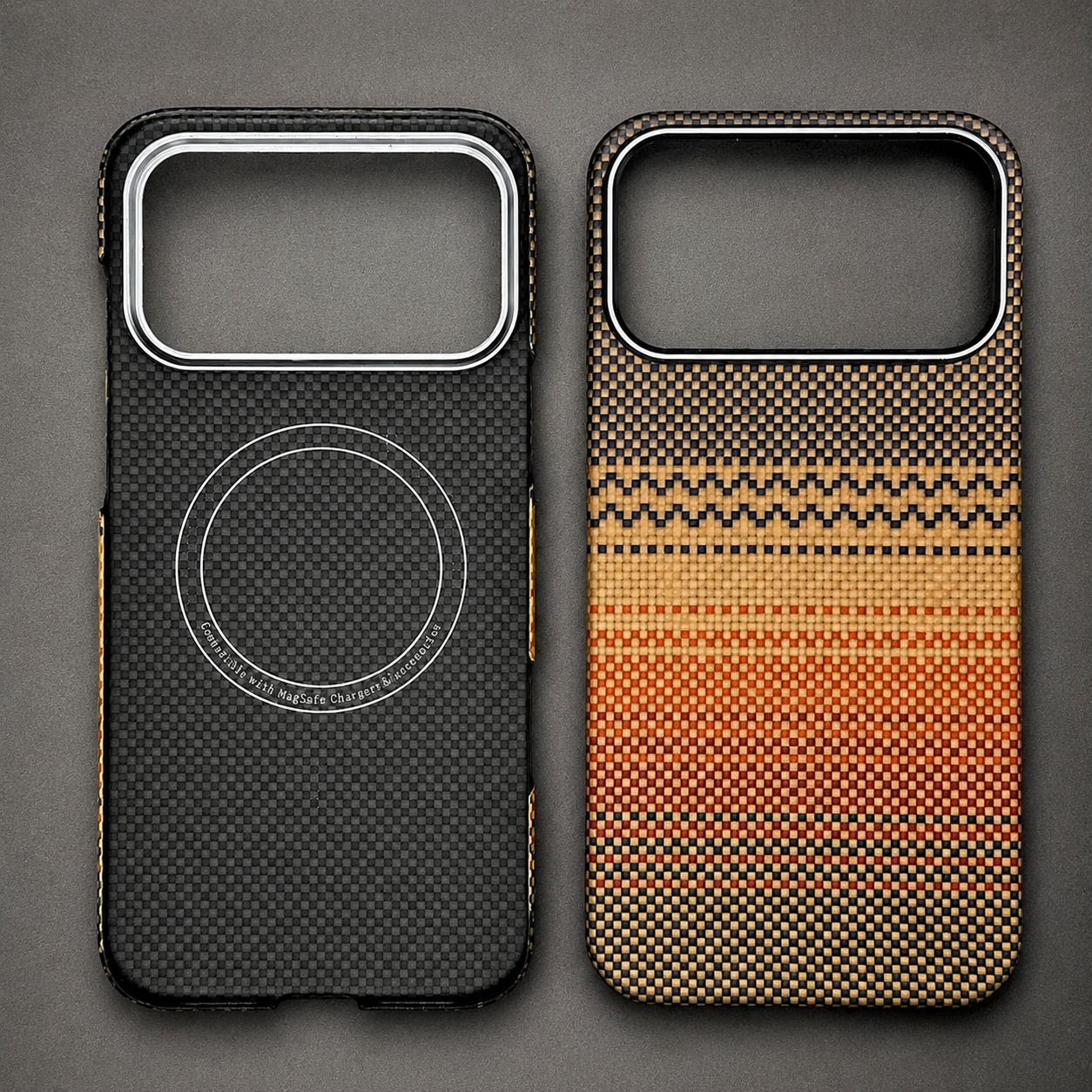 Premium iPhone Case Aramid Carbon Fiber MagSafe Design with Camera Lens Protection, Ultra Thin Shockproof Structure, Anti Fingerprint Full Coverage Fit