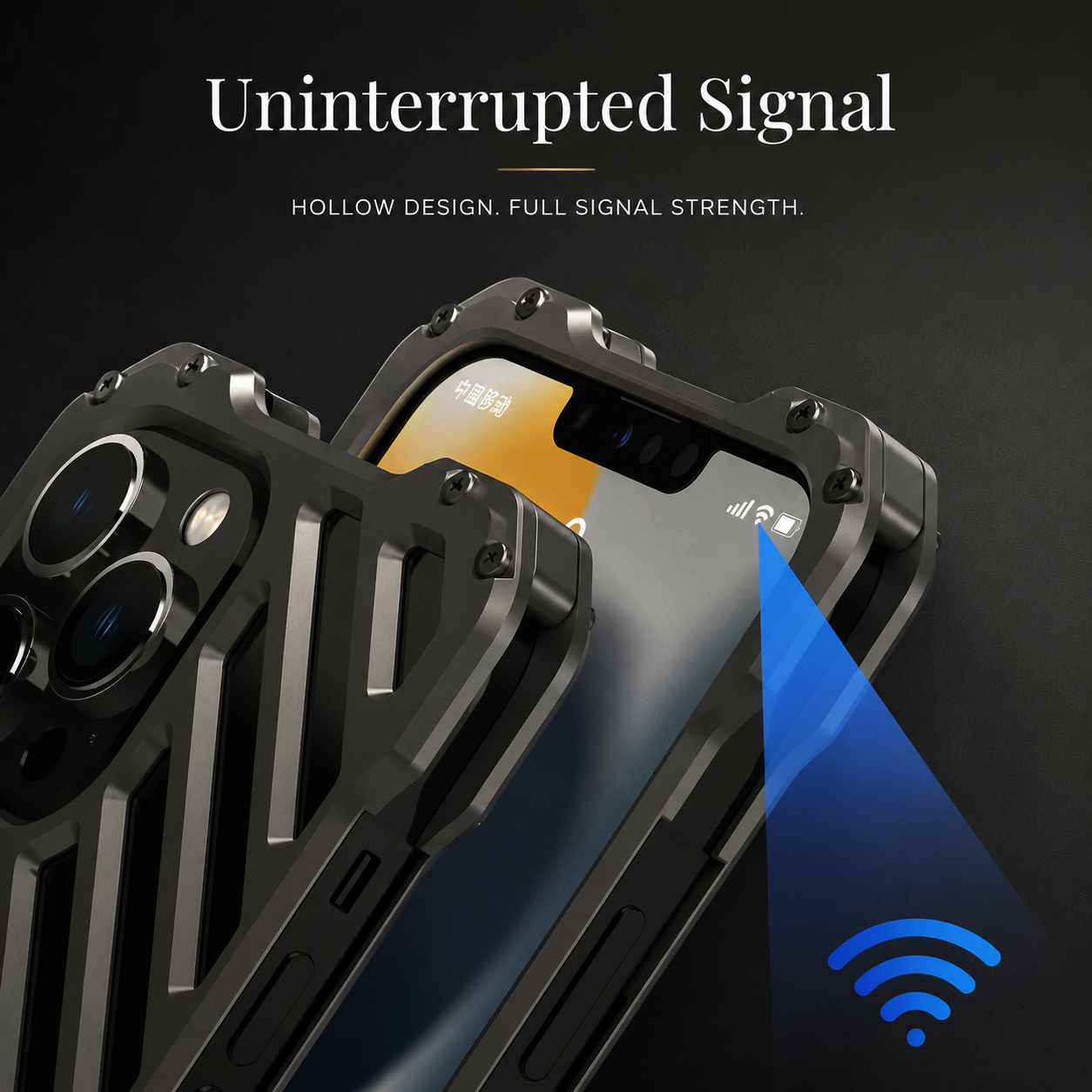 Premium iPhone Case CNC Aluminum Alloy Armor Cover with Magnetic Shockproof Dual-Layer Protection, Anti-Fingerprint Matte Finish & Non-Slip Lightweight Design
