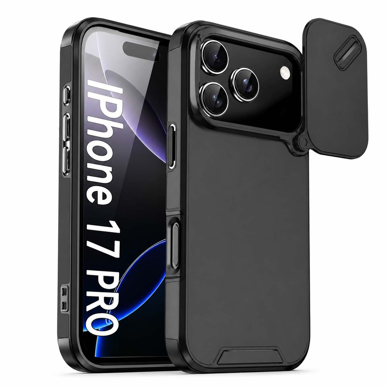 Premium iPhone Case Camera Lens Protection Shockproof Cover Slide Camera Guard PC TPU Anti Collision Protective Full Coverage Durable Design