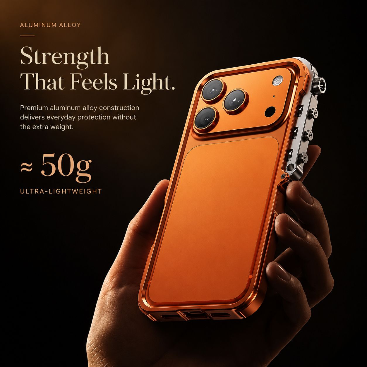 Premium iPhone Case Camera Lens Protection Shockproof Protective Cover Aluminum Alloy Bumper Heavy Duty Metal Frame Cyberpunk Design