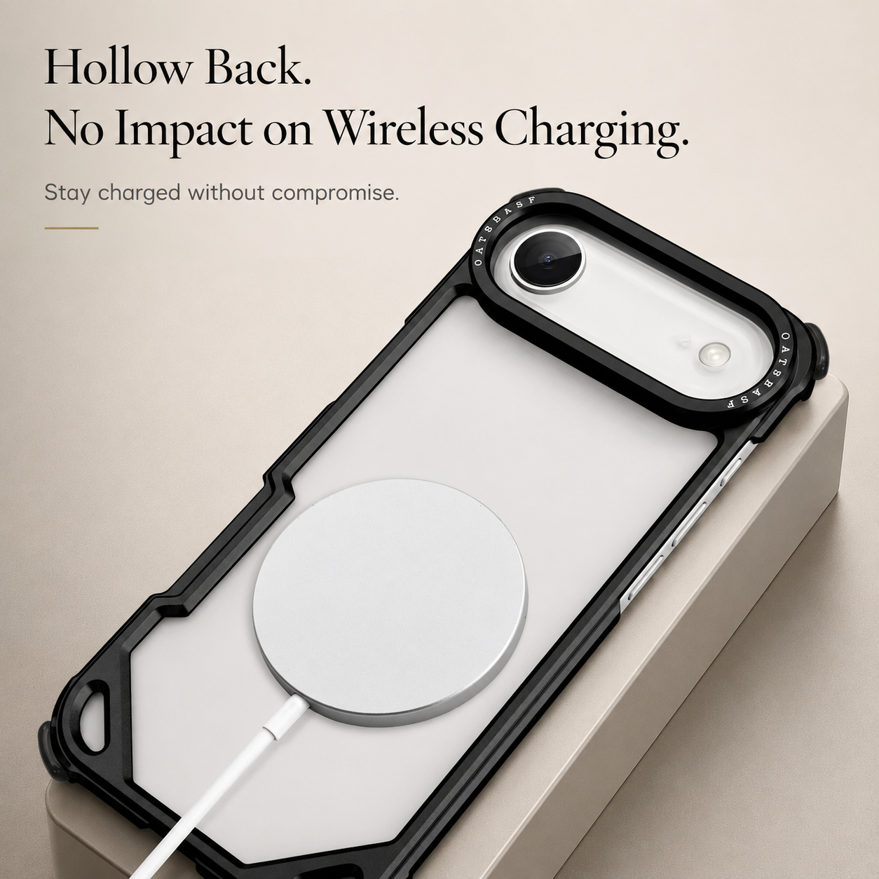 Premium iPhone Case Camera Lens Protection Shockproof Protective Cover Aluminum Alloy Frameless Wireless Charging Compatible Minimalist Design