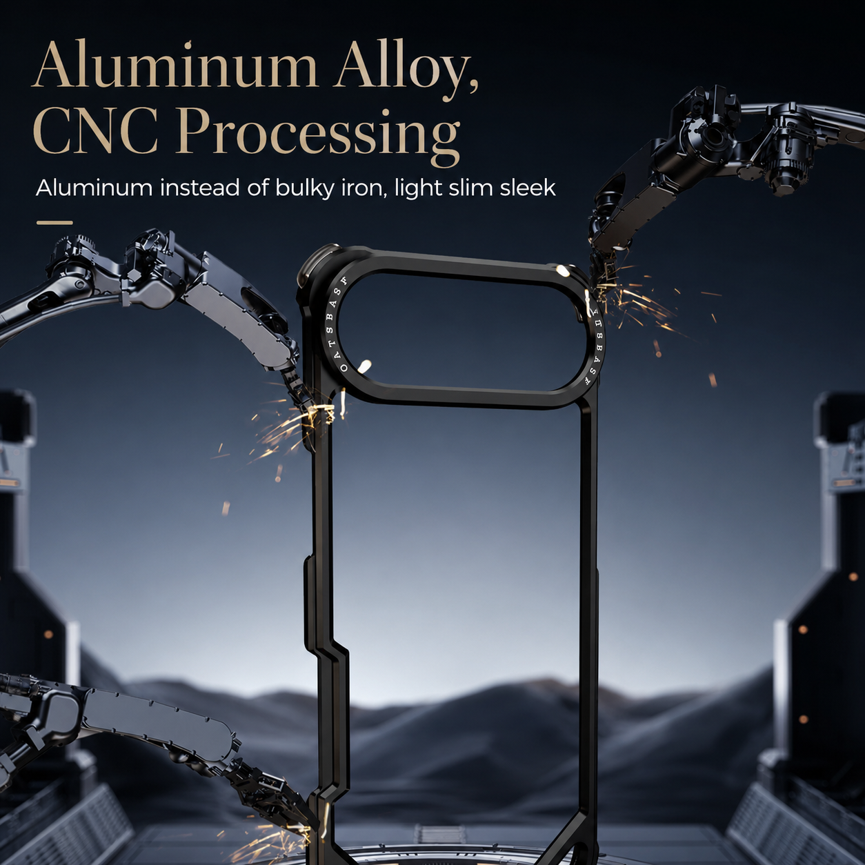 Premium iPhone Case Camera Lens Protection Shockproof Protective Cover Aluminum Alloy Frameless Wireless Charging Compatible Minimalist Design