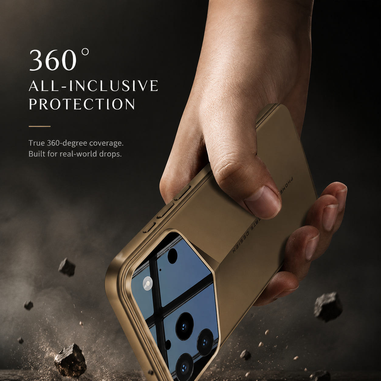 Premium iPhone Case Camera Lens Protection Shockproof Protective Cover Anti Fingerprint Full Coverage Hard PC Slim Matte Design