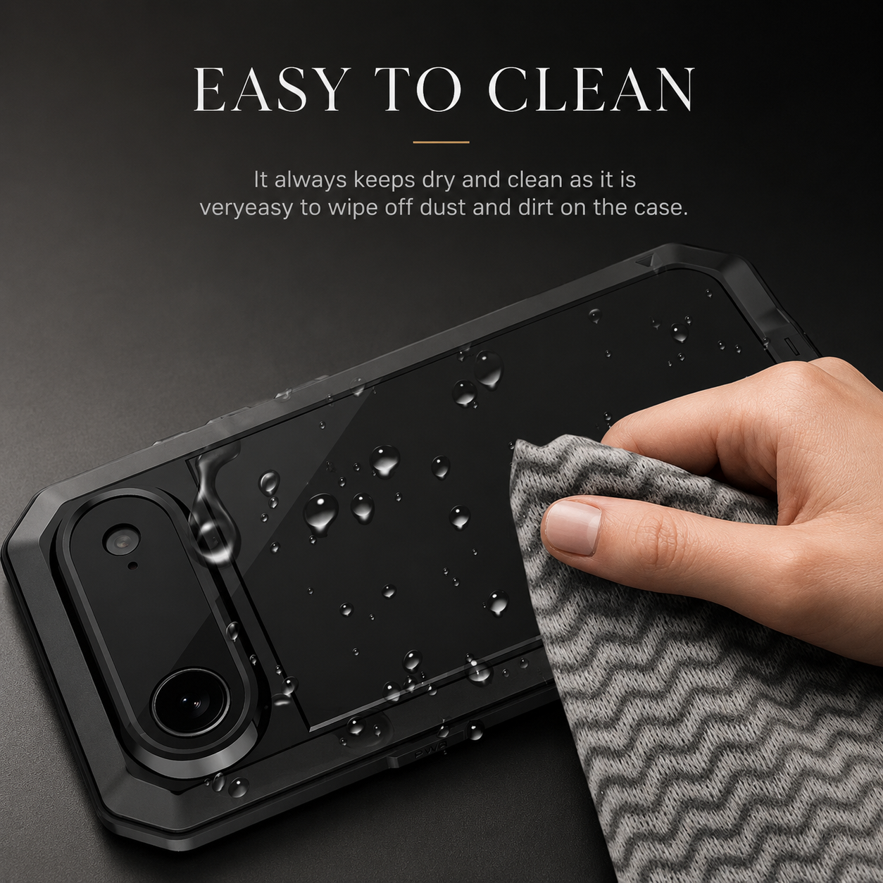 Premium iPhone Case Camera Lens Protection Shockproof Protective Cover Built In Screen Protection Heavy Duty Metal Armor TPU PC Design