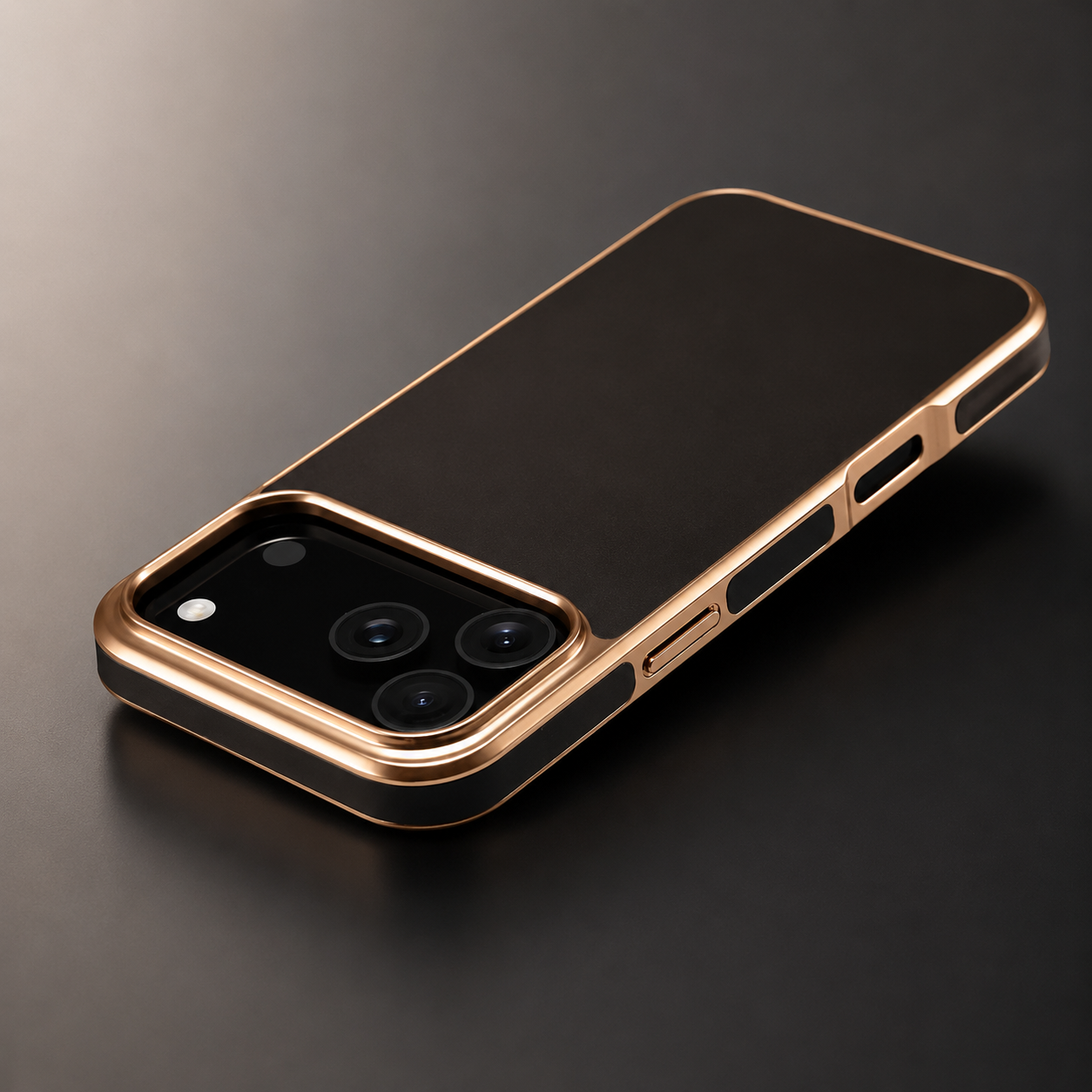 Premium iPhone Case Camera Lens Protection Shockproof Protective Cover Genuine Leather Non Slip Anti Fingerprint Electroplated Design