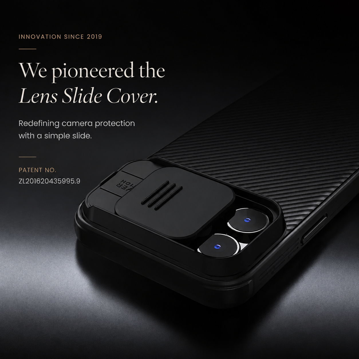 Premium iPhone Case Camera Lens Protection Shockproof Protective Cover Magnetic Back Sliding Camera Cover Rugged TPU PC Design