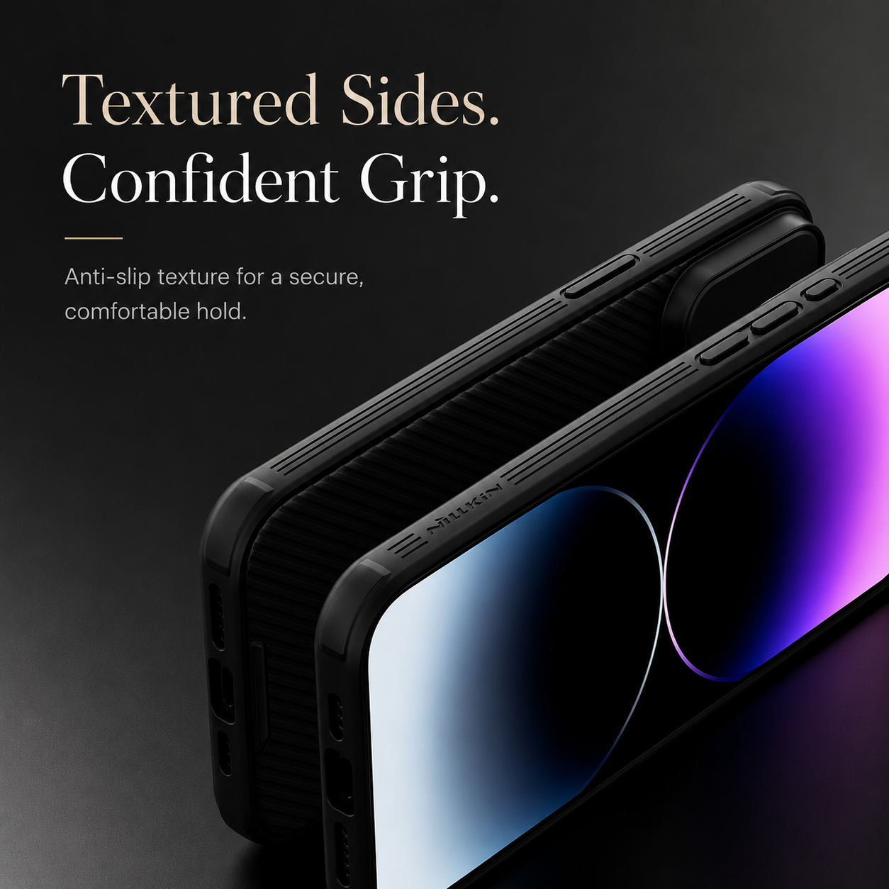 Premium iPhone Case Camera Lens Protection Shockproof Protective Cover Magnetic Back Sliding Camera Cover Rugged TPU PC Design