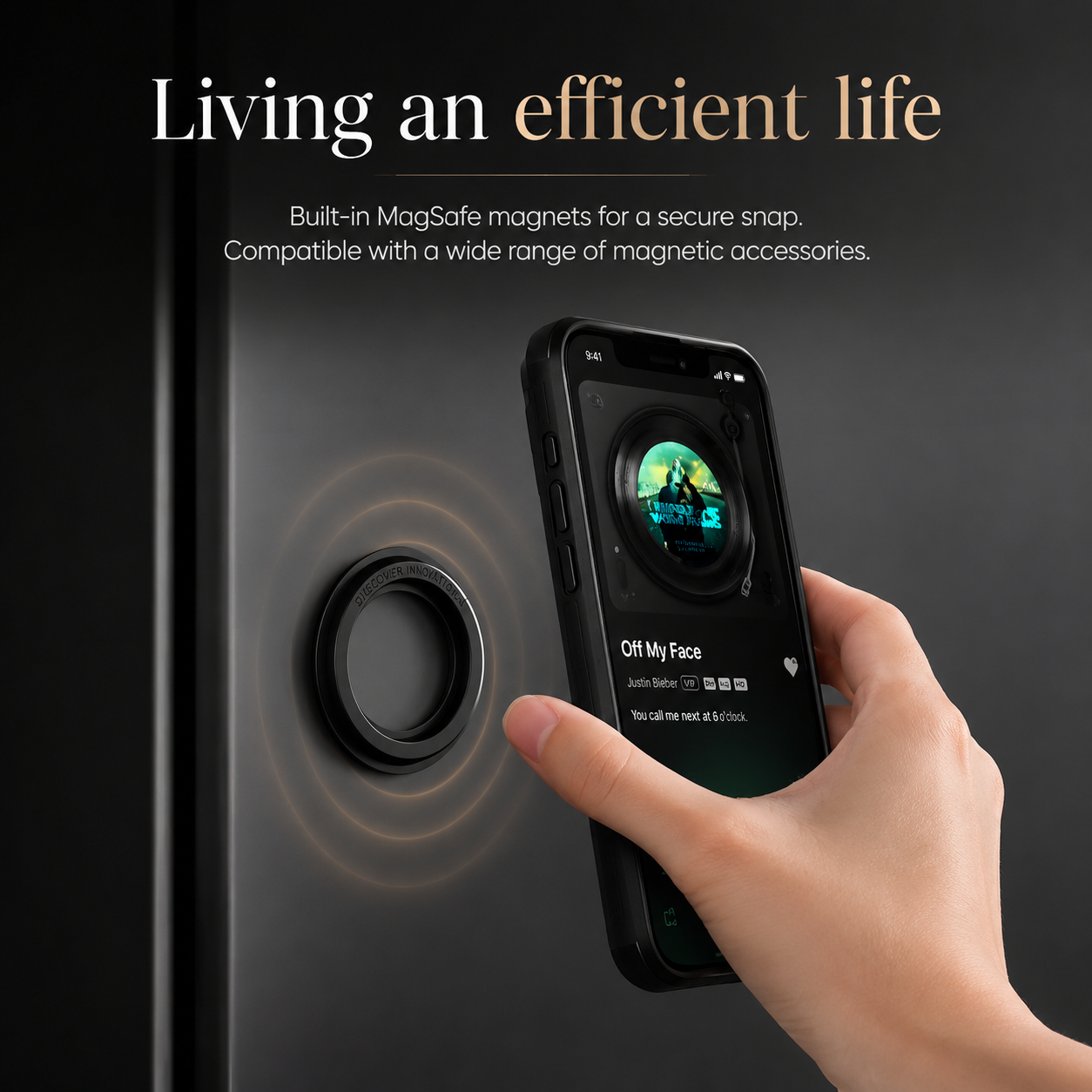 Premium iPhone Case Camera Lens Protection Shockproof Protective Cover Magnetic Back Sliding Camera Cover Rugged TPU PC Design
