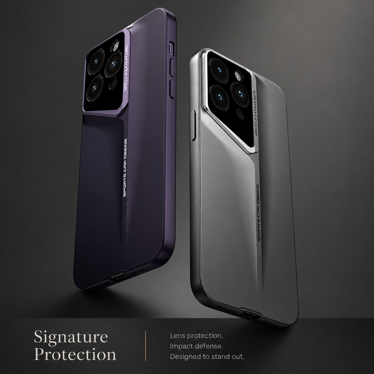 Premium iPhone Case Camera Lens Protection Shockproof Protective Cover Ultra Thin Titanium Style Anti Fingerprint Non Slip Design