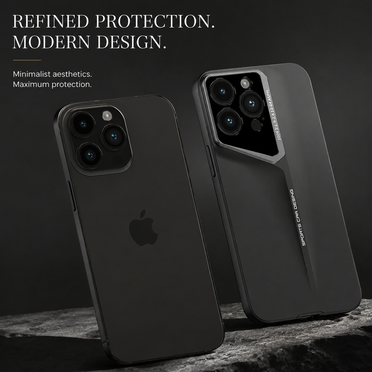 Premium iPhone Case Camera Lens Protection Shockproof Protective Cover Ultra Thin Titanium Style Anti Fingerprint Non Slip Design